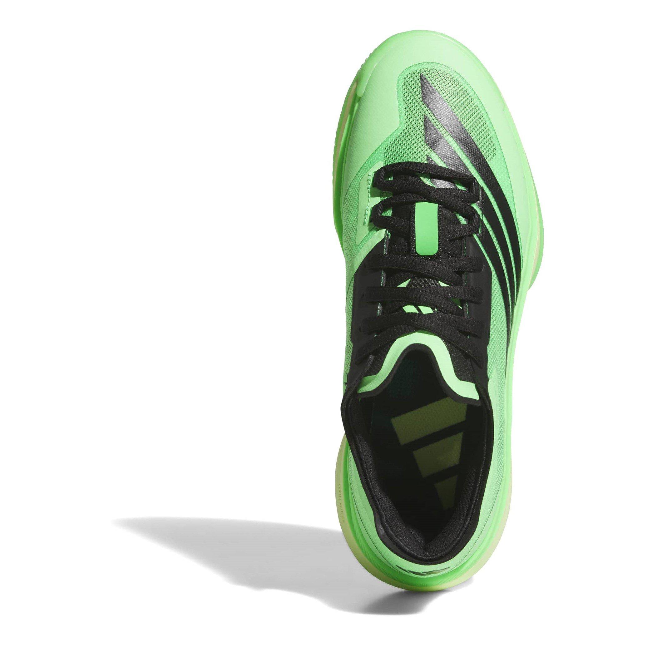 Green/Blk/Lime - adidas - Unisex Adults Basketball Trainers - 5