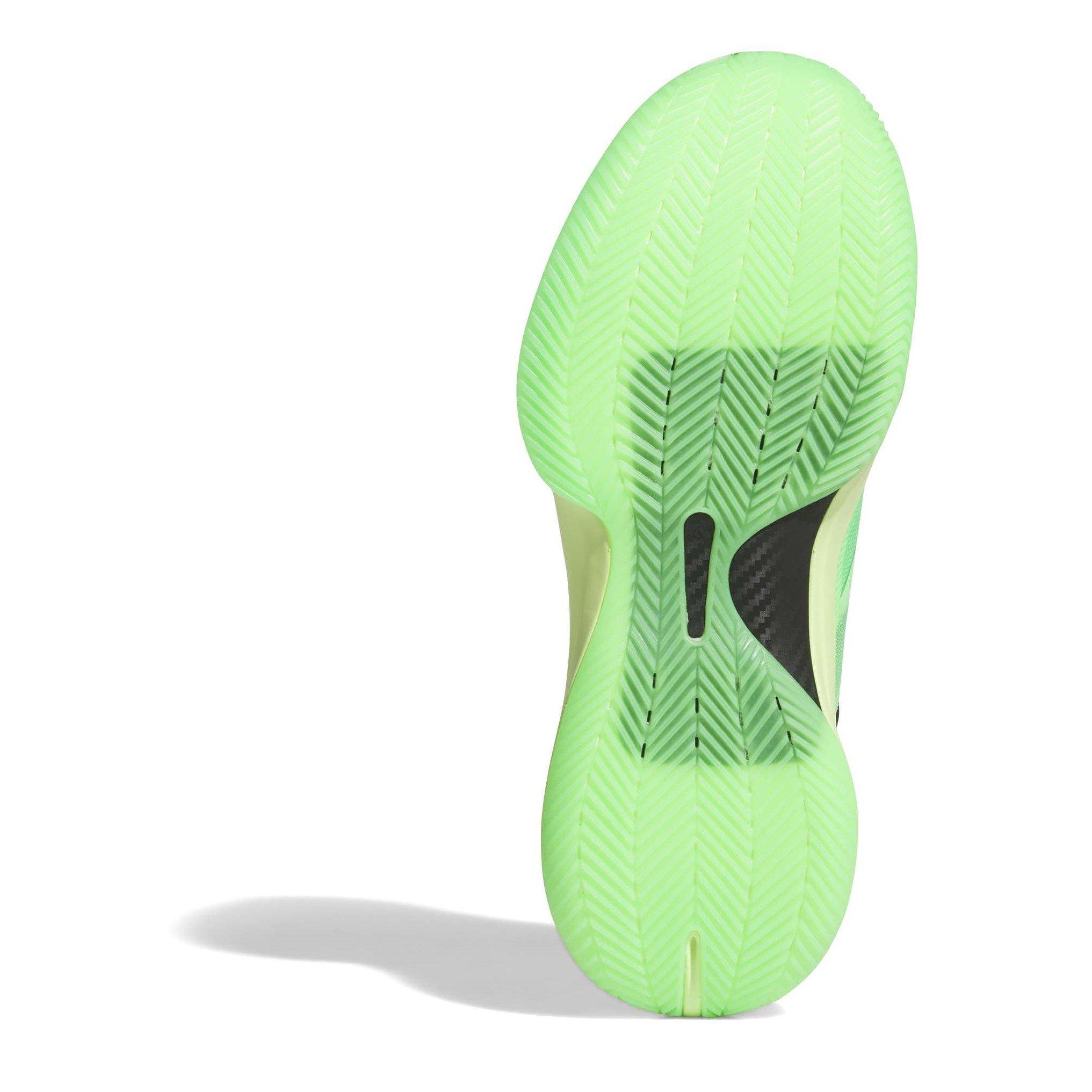 Green/Blk/Lime - adidas - Unisex Adults Basketball Trainers - 6