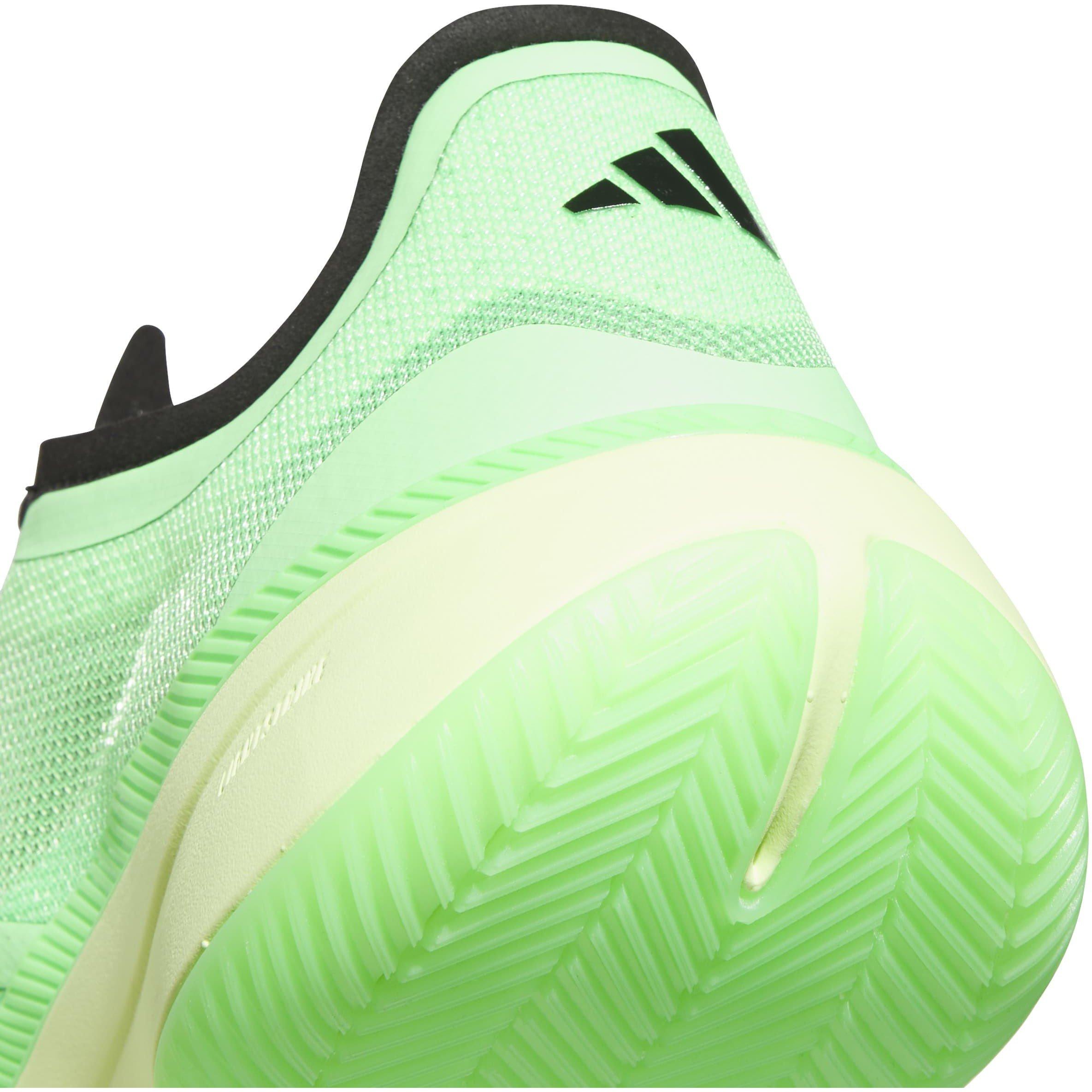 Green/Blk/Lime - adidas - Unisex Adults Basketball Trainers - 8