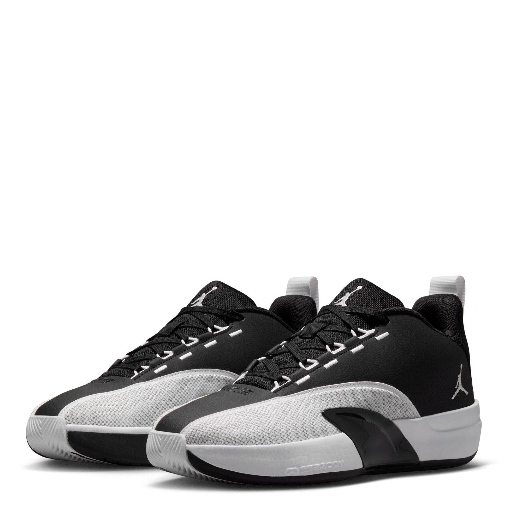 Black/White - Air Jordan - Men's Access 85 Leather Trainers - 4