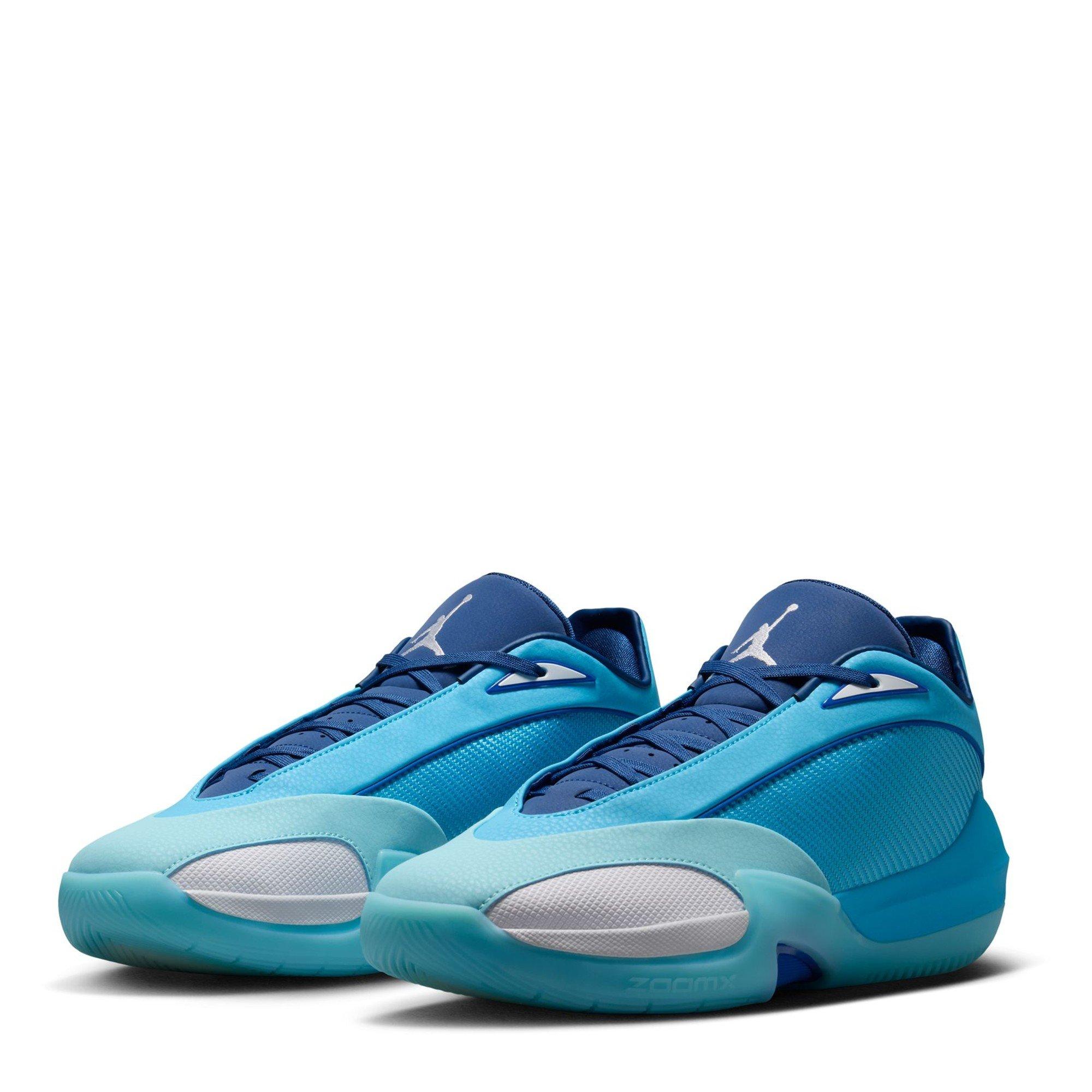 Blue/White - Air Jordan - Men's Triangle Basketball Trainers - 4