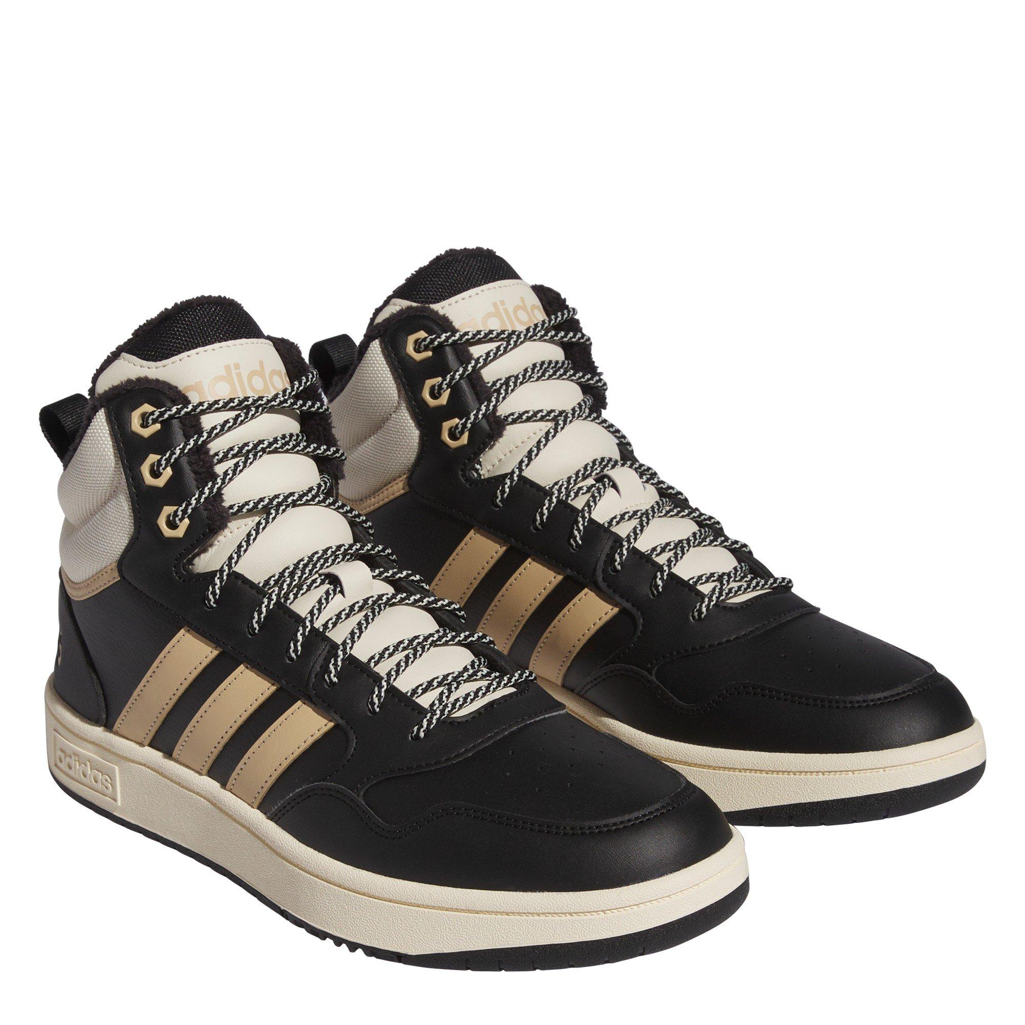 Core Black - adidas - Hoops 3.0 Mid Wtr Basketball Trainers Mens - 3