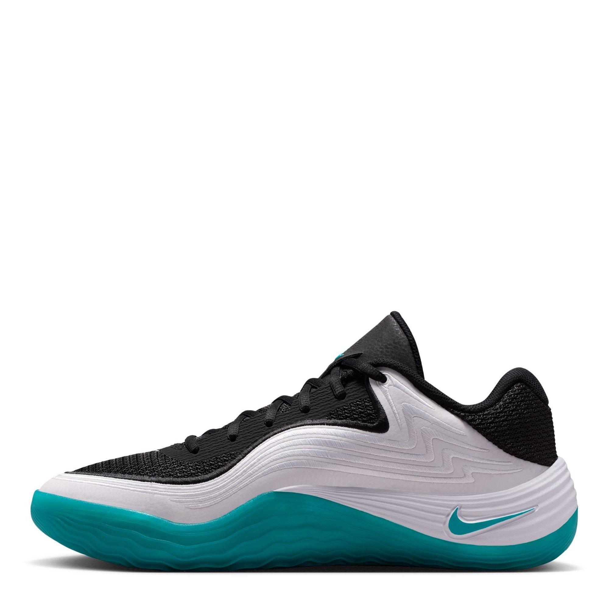 Blk/Cactus-Wht - Nike - Precision 8 Mens Basketball Shoes - 2