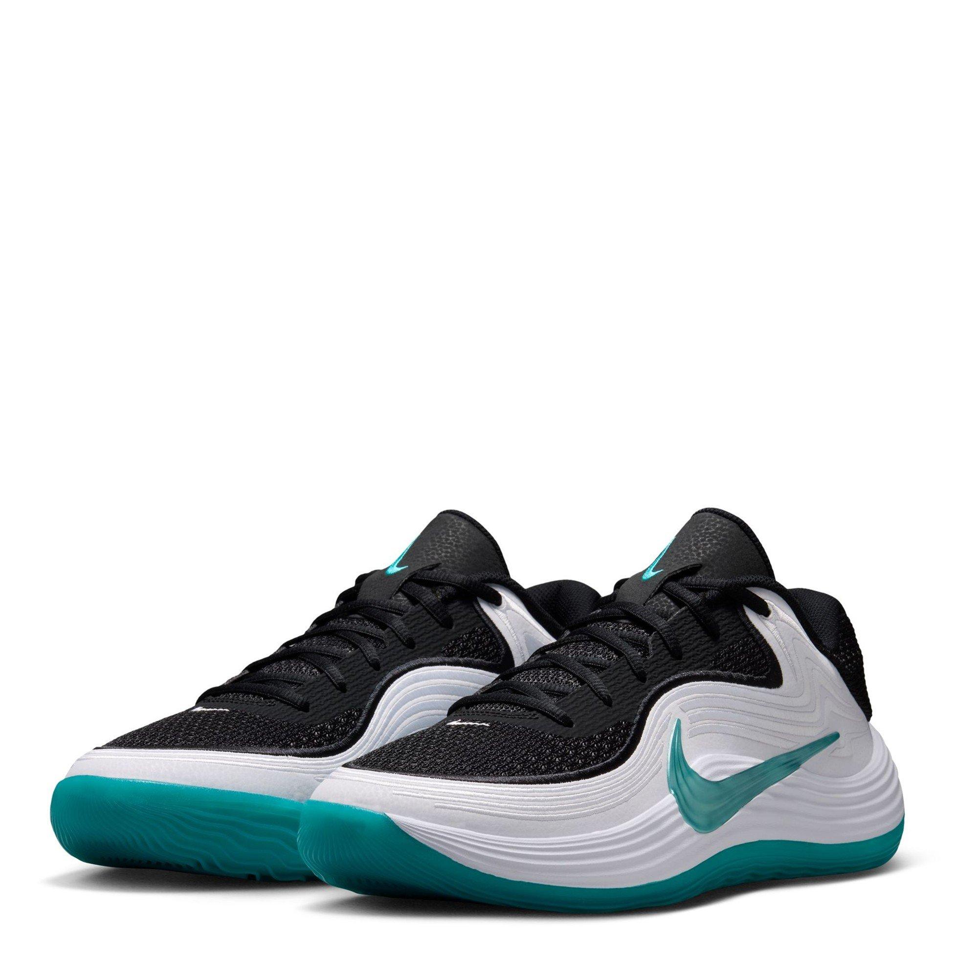 Blk/Cactus-Wht - Nike - Precision 8 Mens Basketball Shoes - 4