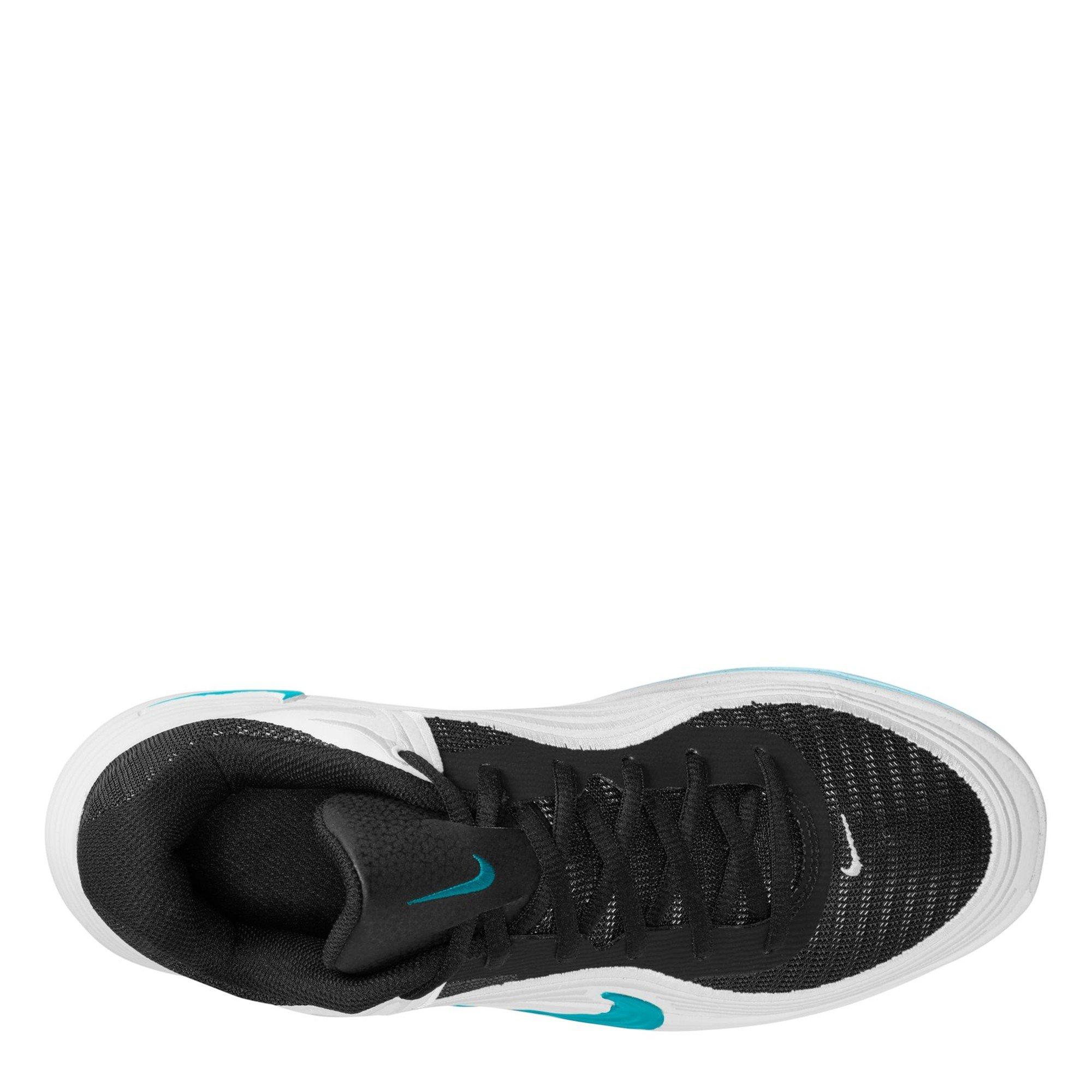 Blk/Cactus-Wht - Nike - Precision 8 Mens Basketball Shoes - 9
