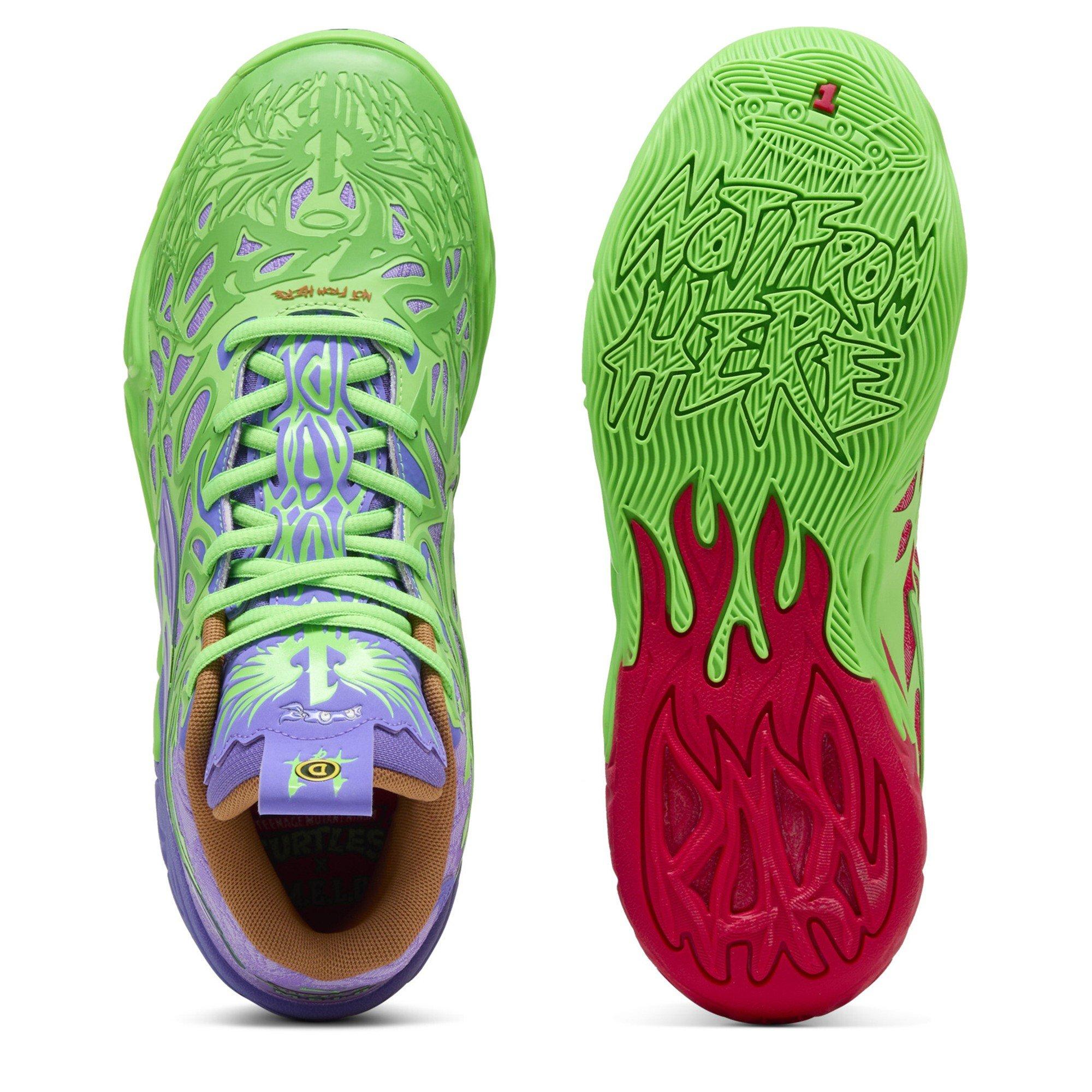 Fluorescentna zelena P - Puma - Men's Mb.04 Tmnt R&D Basketball Trainers - 4