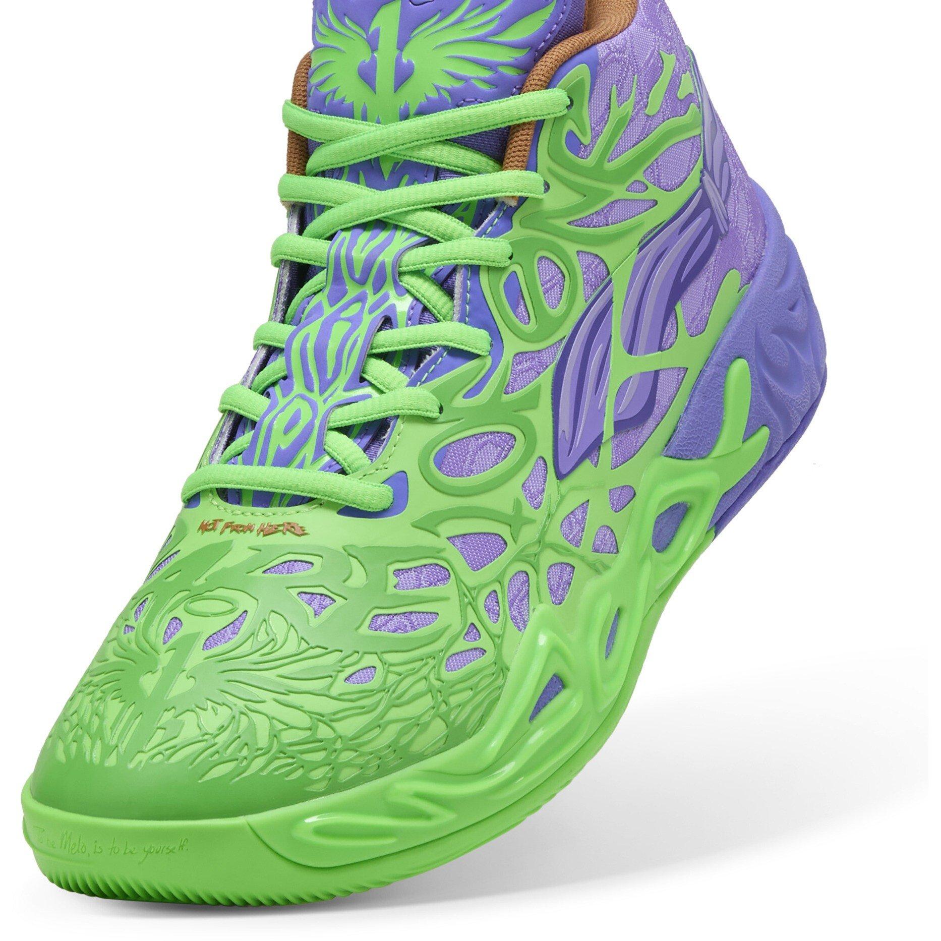 Fluorescentna zelena P - Puma - Men's Mb.04 Tmnt R&D Basketball Trainers - 8