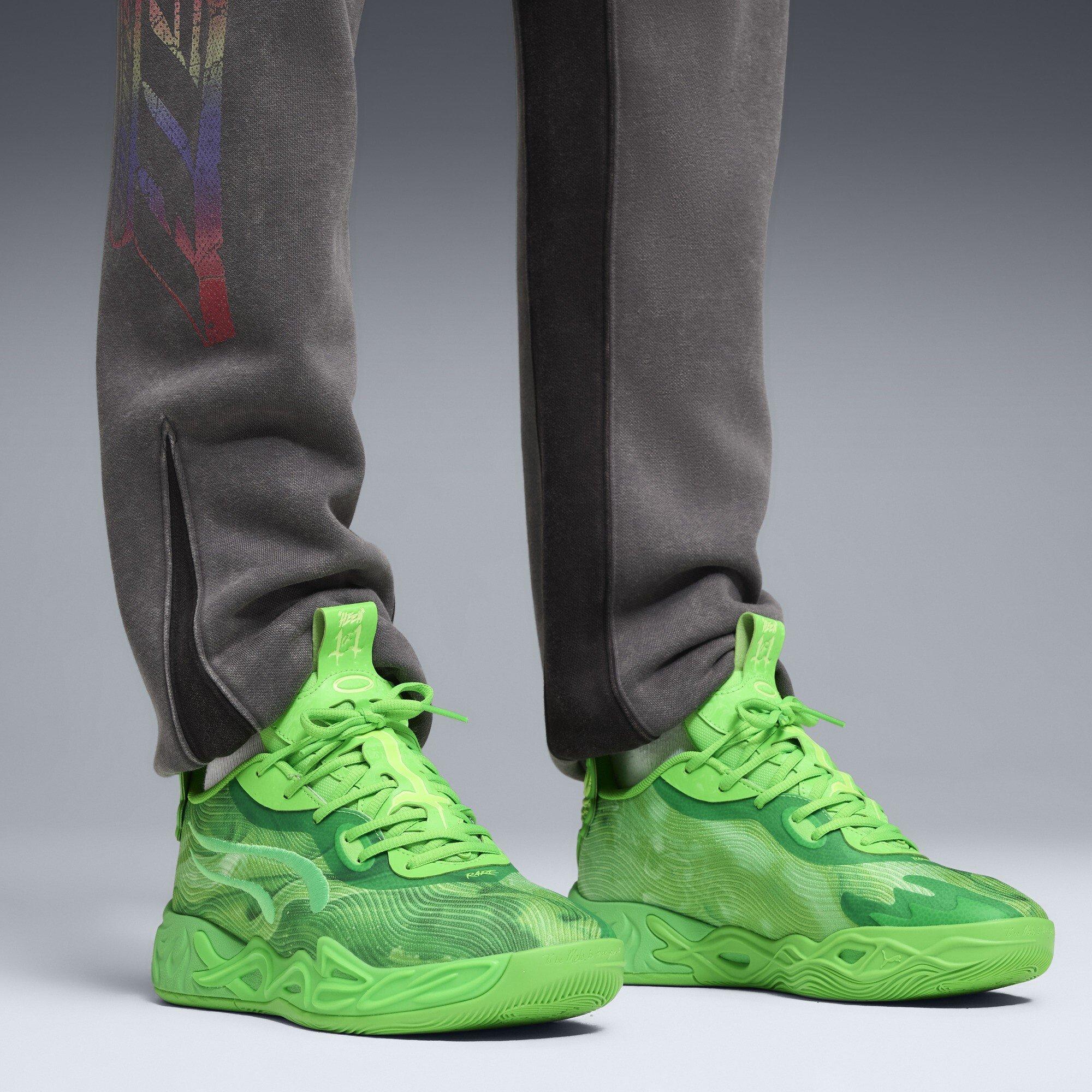 Green Glare-F - Puma - Men's Mb.04 Lo Team Basketball Trainers - 3