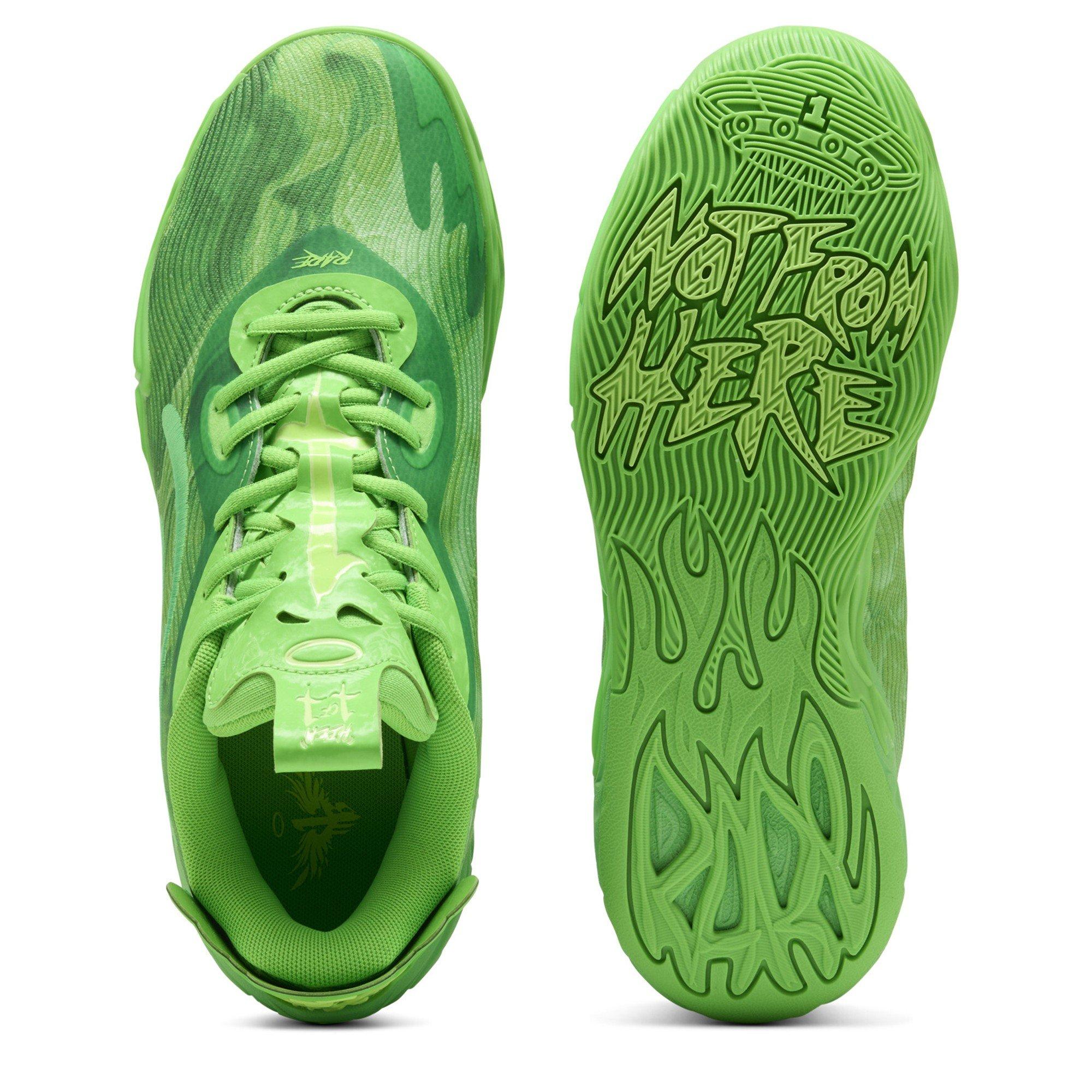 Green Glare-F - Puma - Men's Mb.04 Lo Team Basketball Trainers - 4