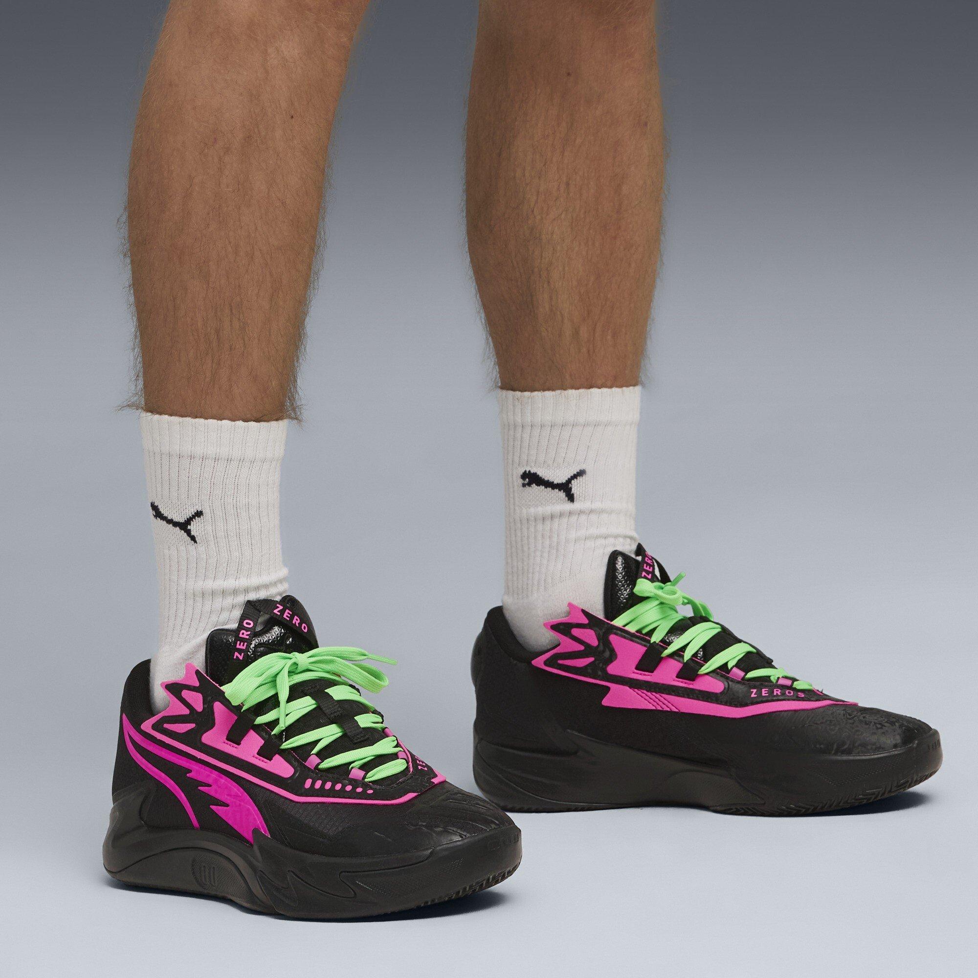 Puma Black-Fl - Puma - Men's Scoot Zeros II VN Basketball Trainers - 3