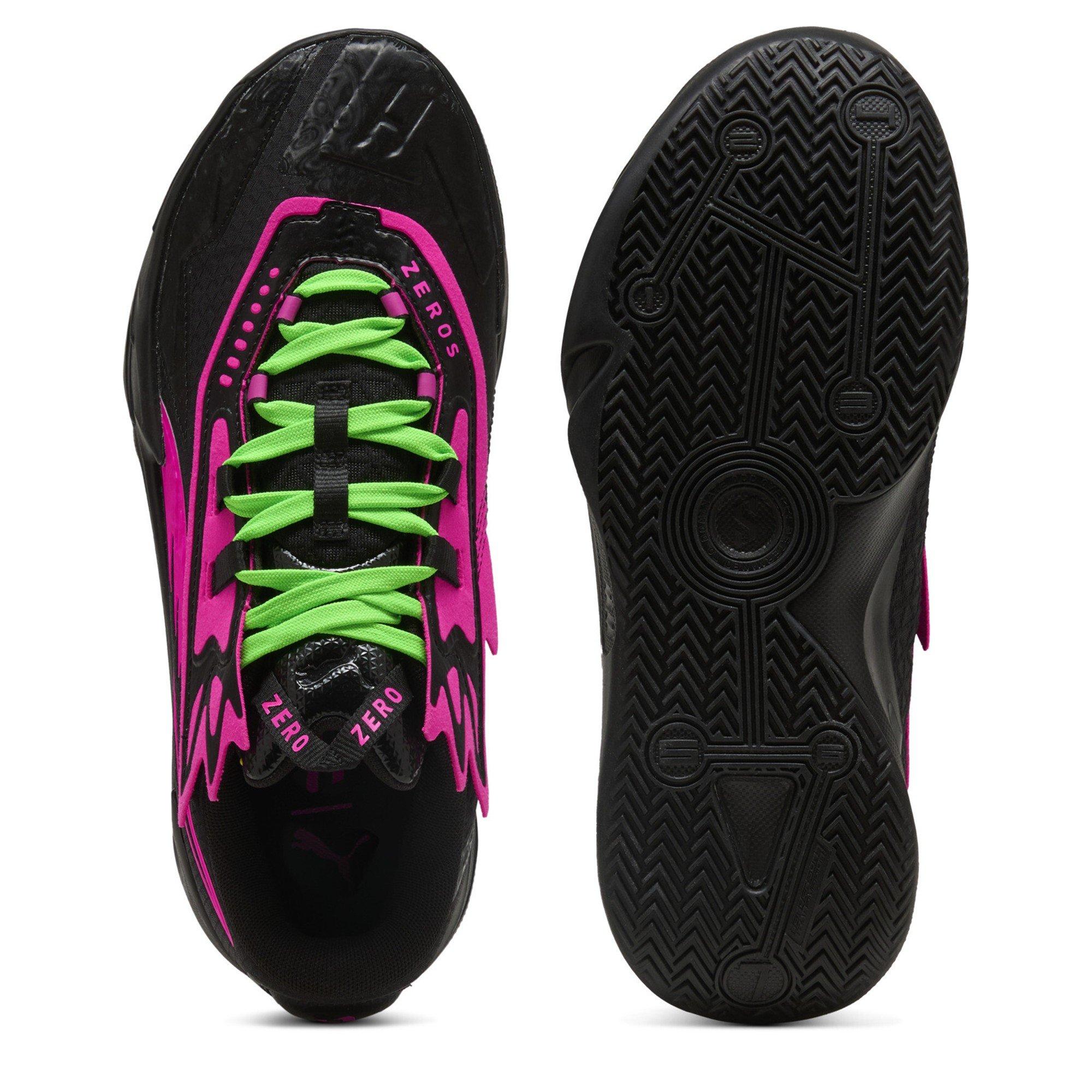 Puma Black-Fl - Puma - Men's Scoot Zeros II VN Basketball Trainers - 4