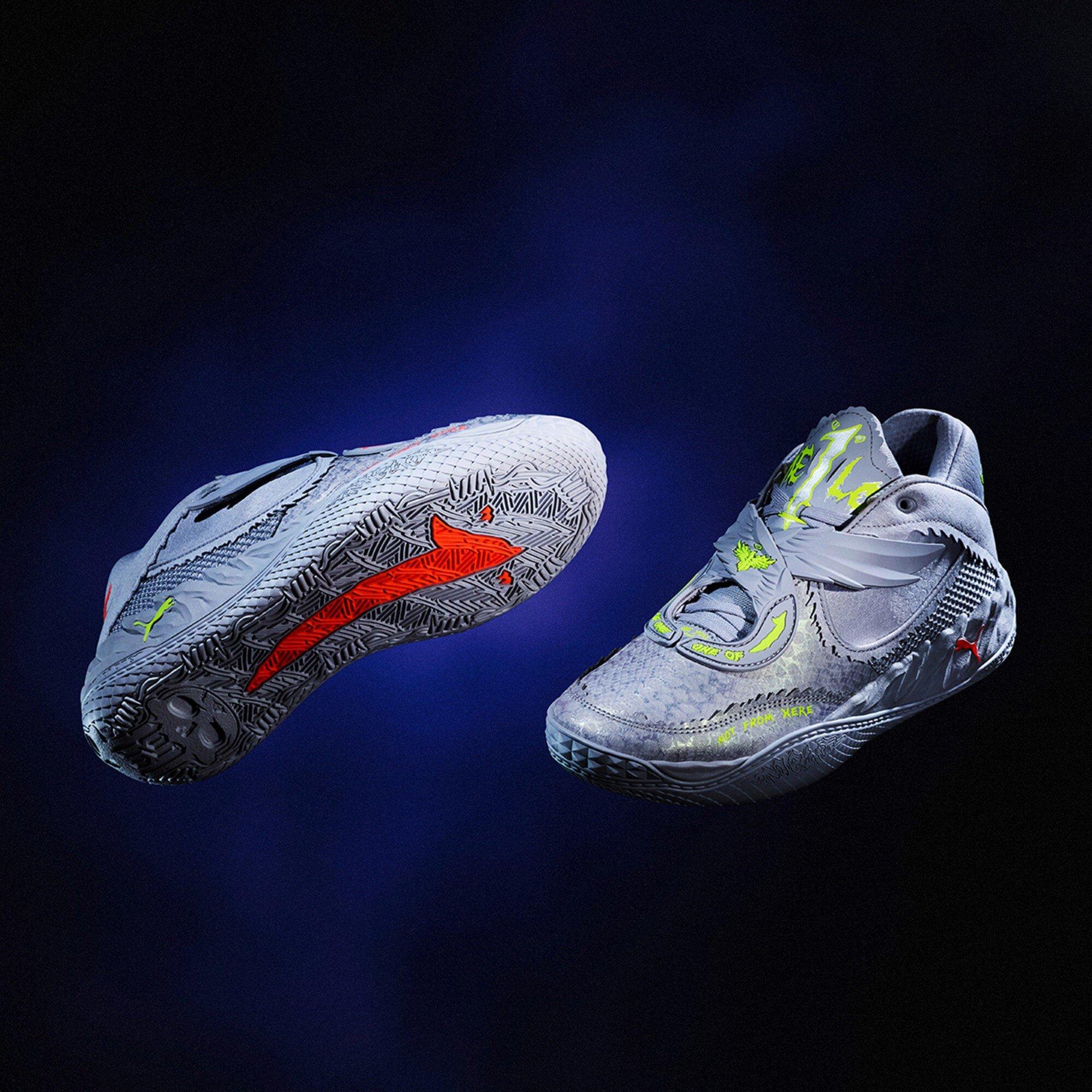 Vibrant Silve - Puma - Men's Mb.05 Metallic Basketball Trainers - 8