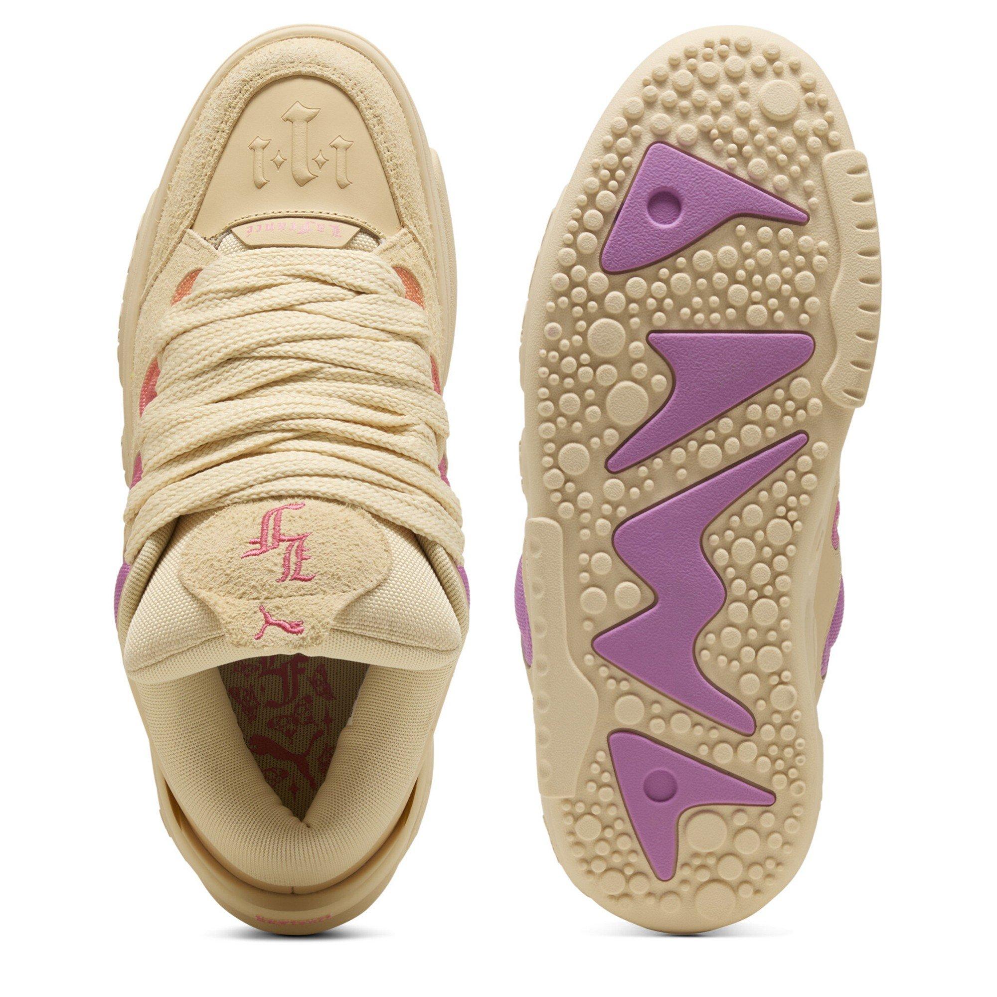 Canvas-Magic - Puma - Men's La France Bright Lights Basketball Trainers - 3