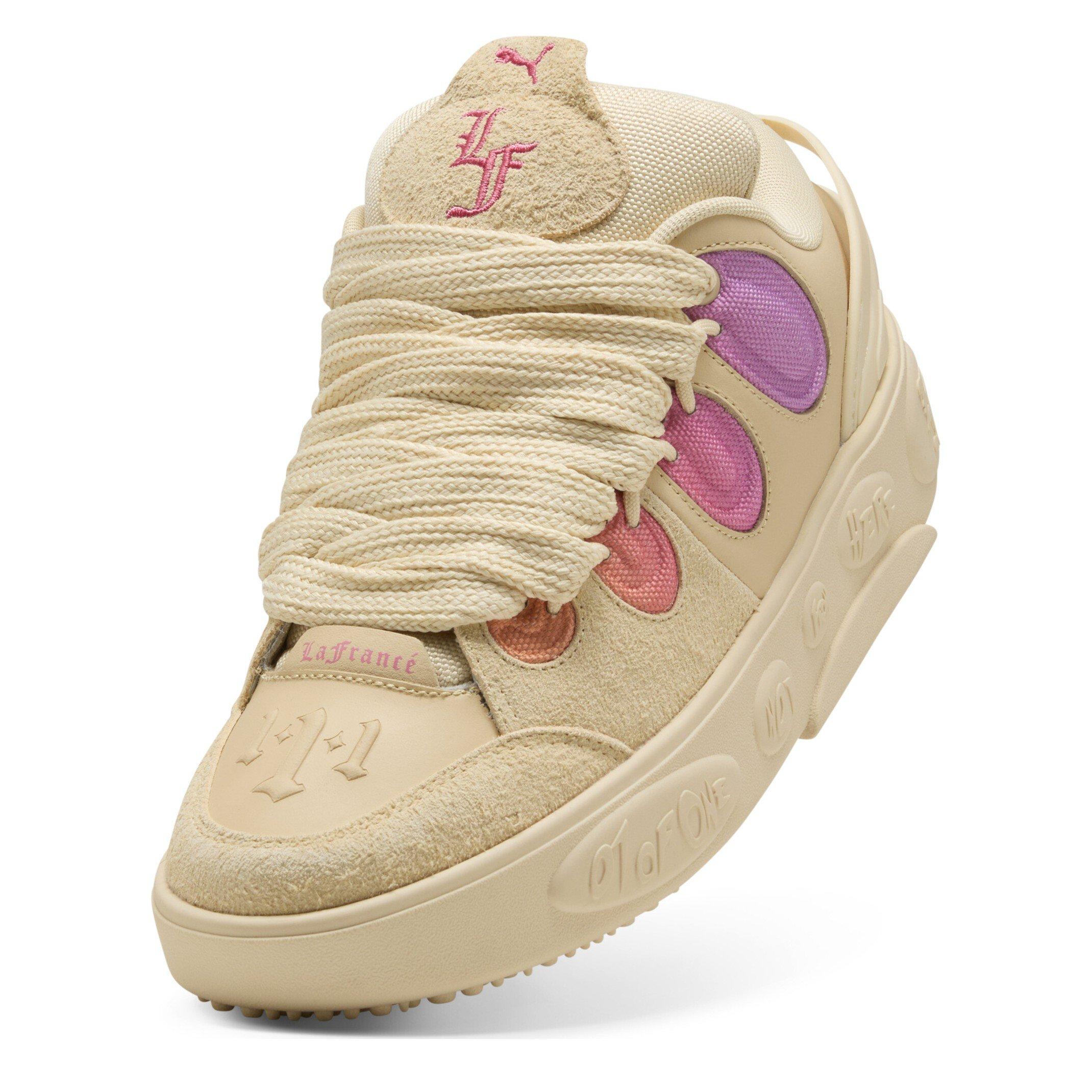 Canvas-Magic - Puma - Men's La France Bright Lights Basketball Trainers - 6