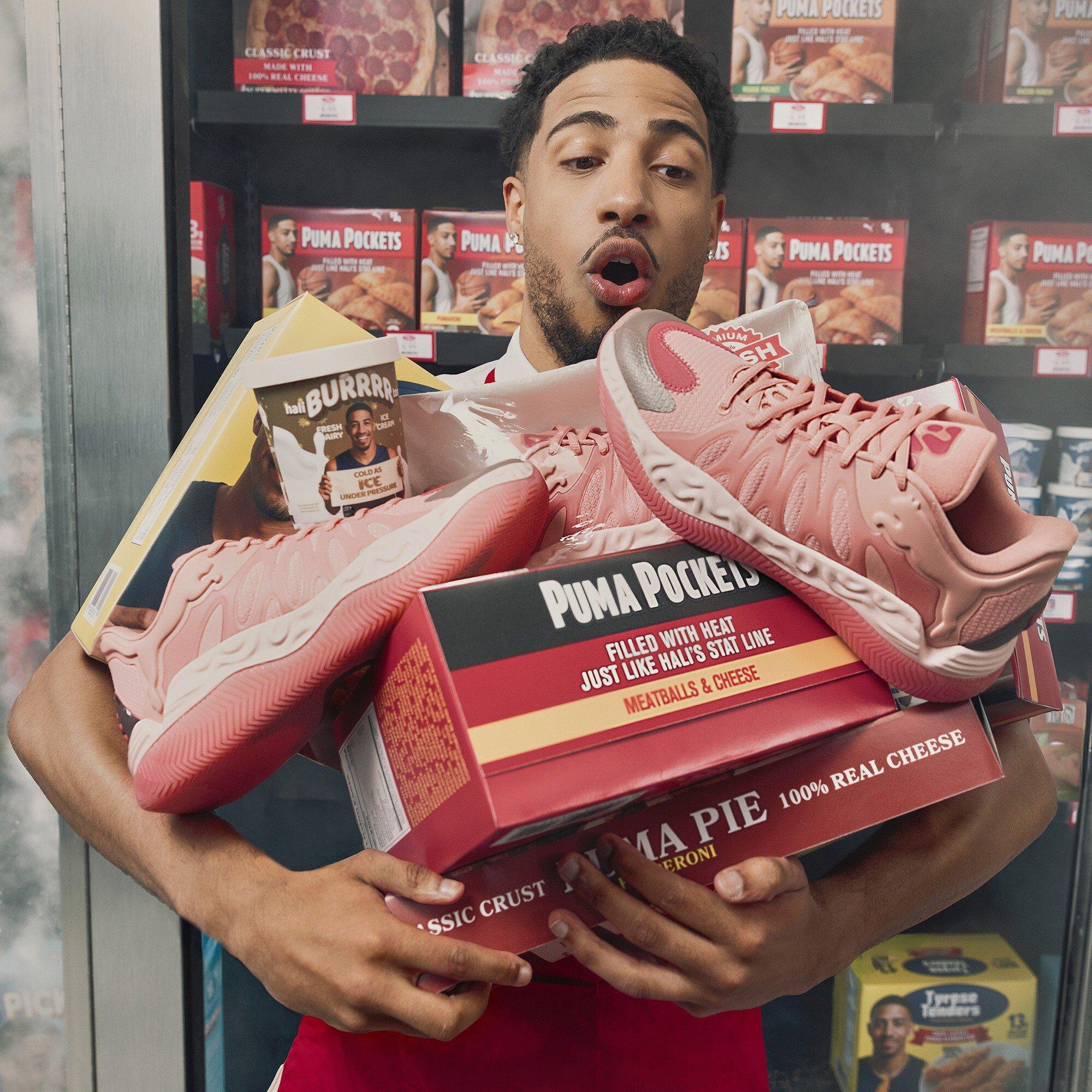 Poppy Pink-Ro - Puma - Men's Hali 1 Basketball Trainers - 7