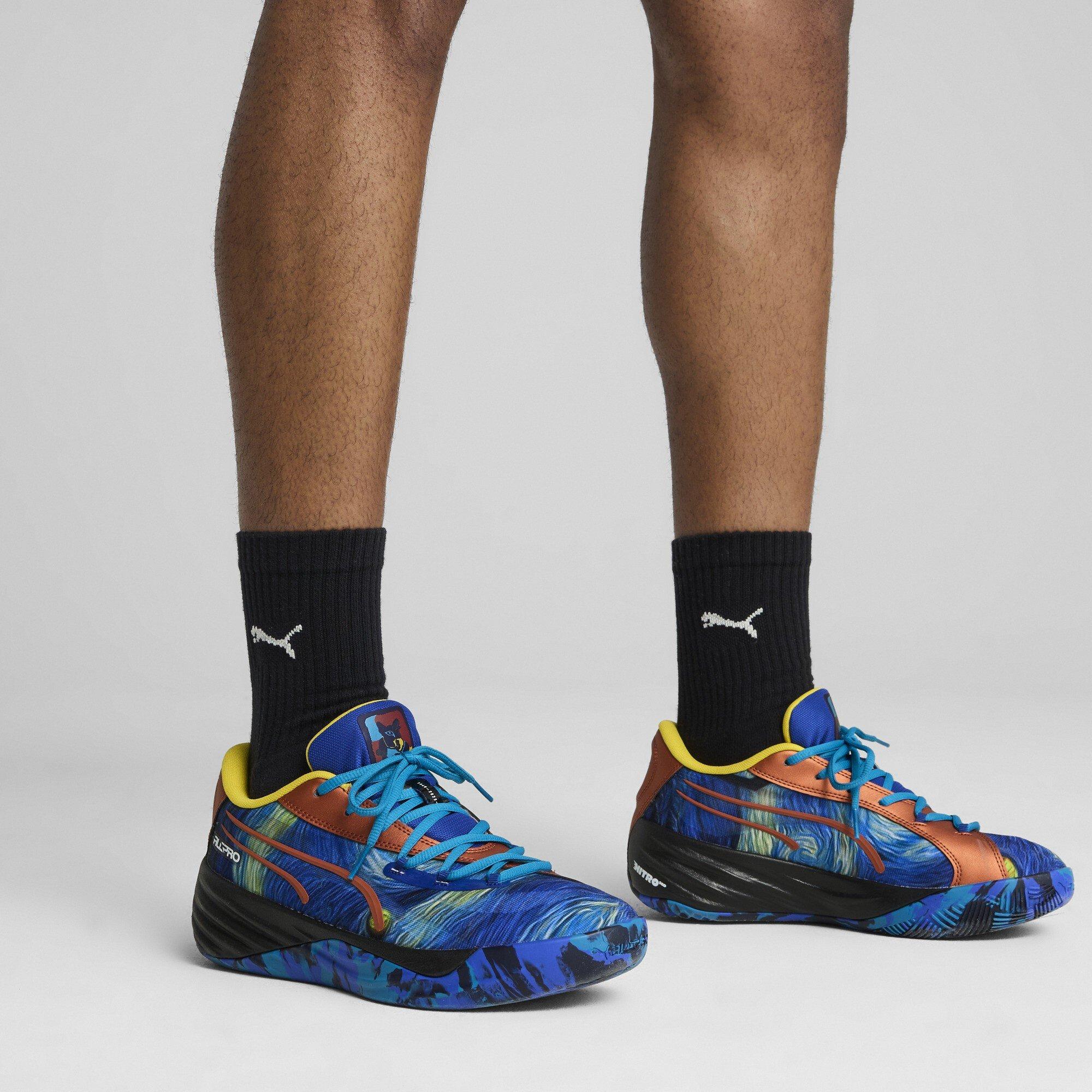 Vivid Blue-Tr - Puma - Men's All-Pro Nitro Dylan Exhib Basketball Trainers - 3