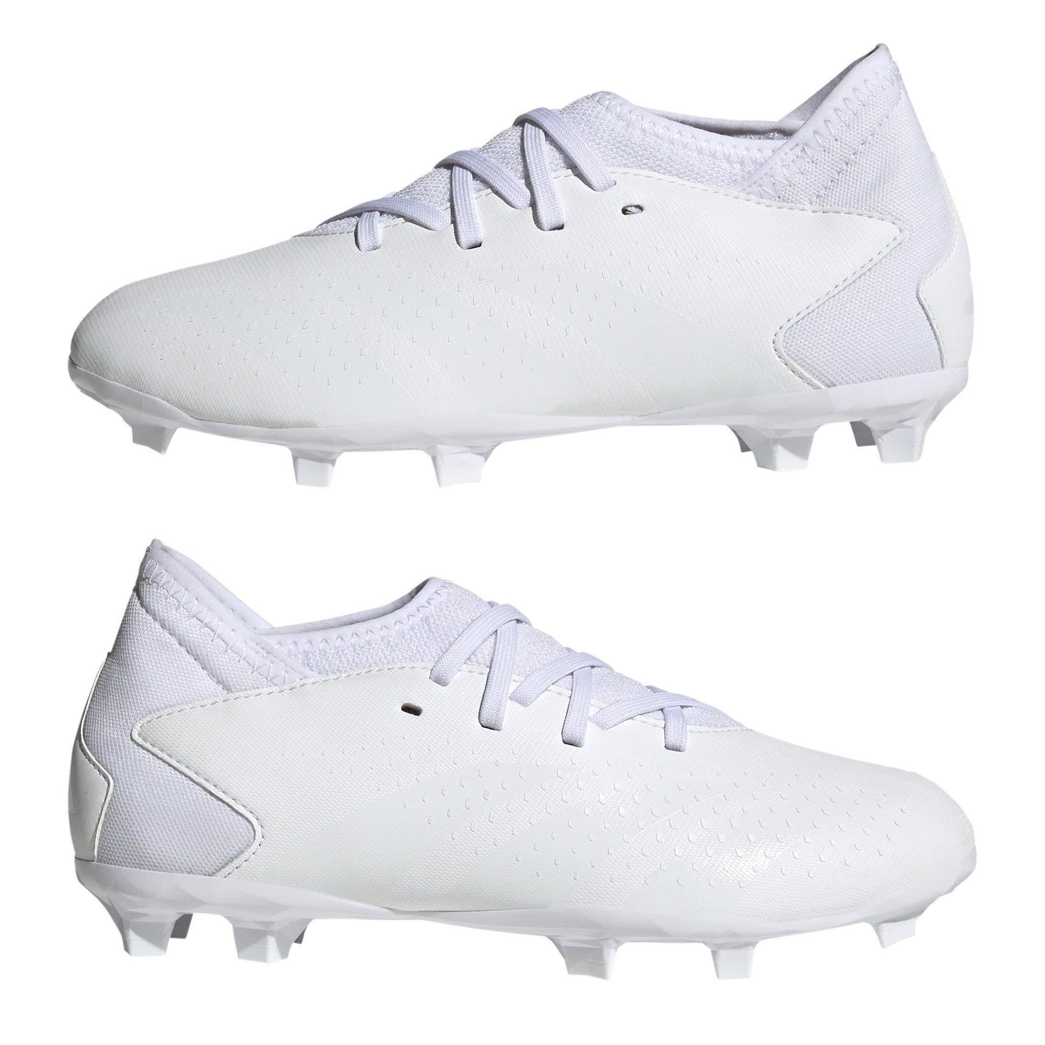 Ftwwht/Ftwwht/C - adidas - Predator Accuracy.3 Junior Firm Ground Football Boots - 9