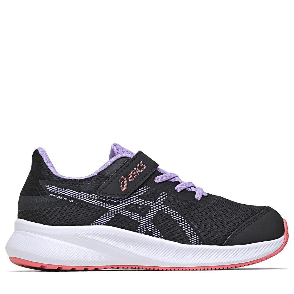 Black/Digital V - Asics - Kids' Patriot 13 Everyday Neutral Road Running Shoes - 1