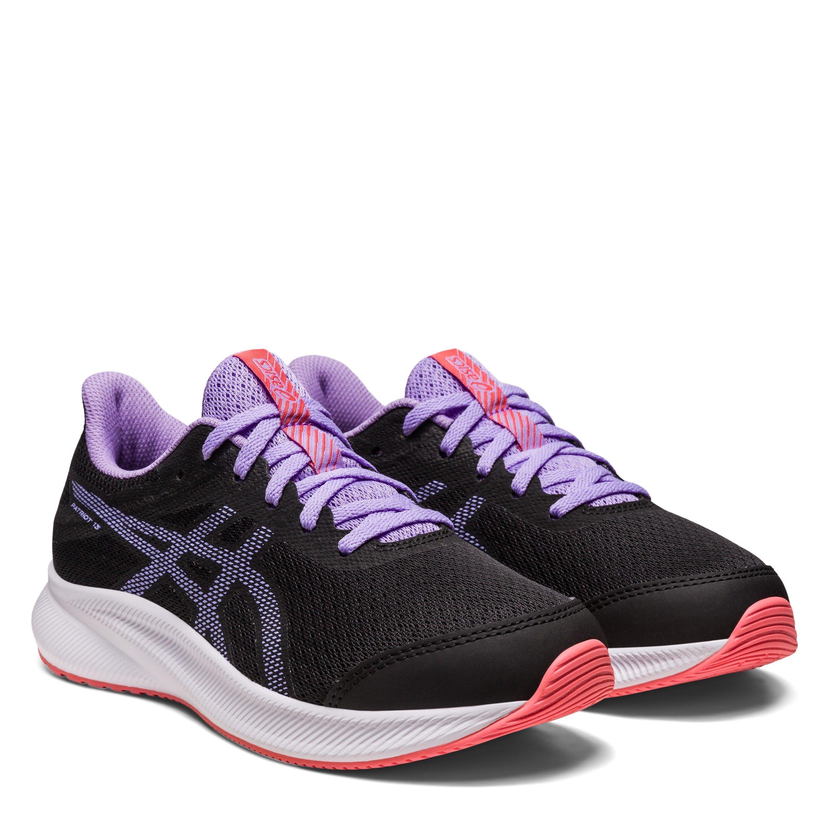Black/Digital V - Asics - Kids' Patriot 13 Everyday Neutral Road Running Shoes - 4