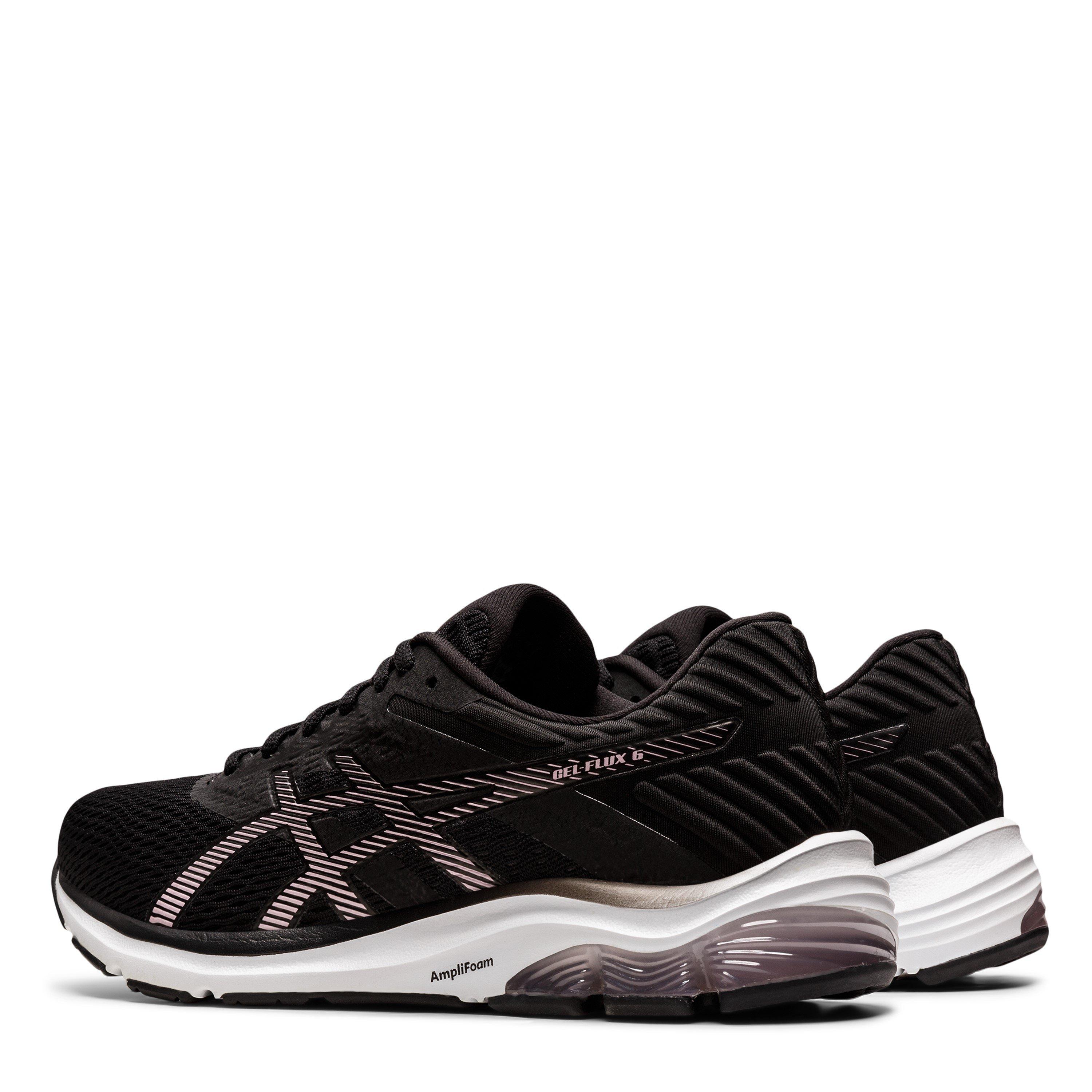 Schwarz/Kaum Geröstet - Asics - Gel-Flux 6 Road Running Shoes Womens - 5