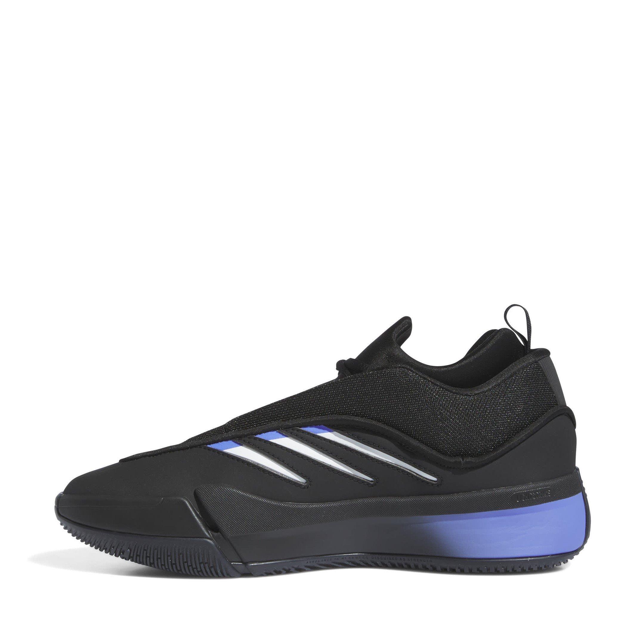 Zwart/Blauw - adidas - Dame 9 Low Trainers - 2