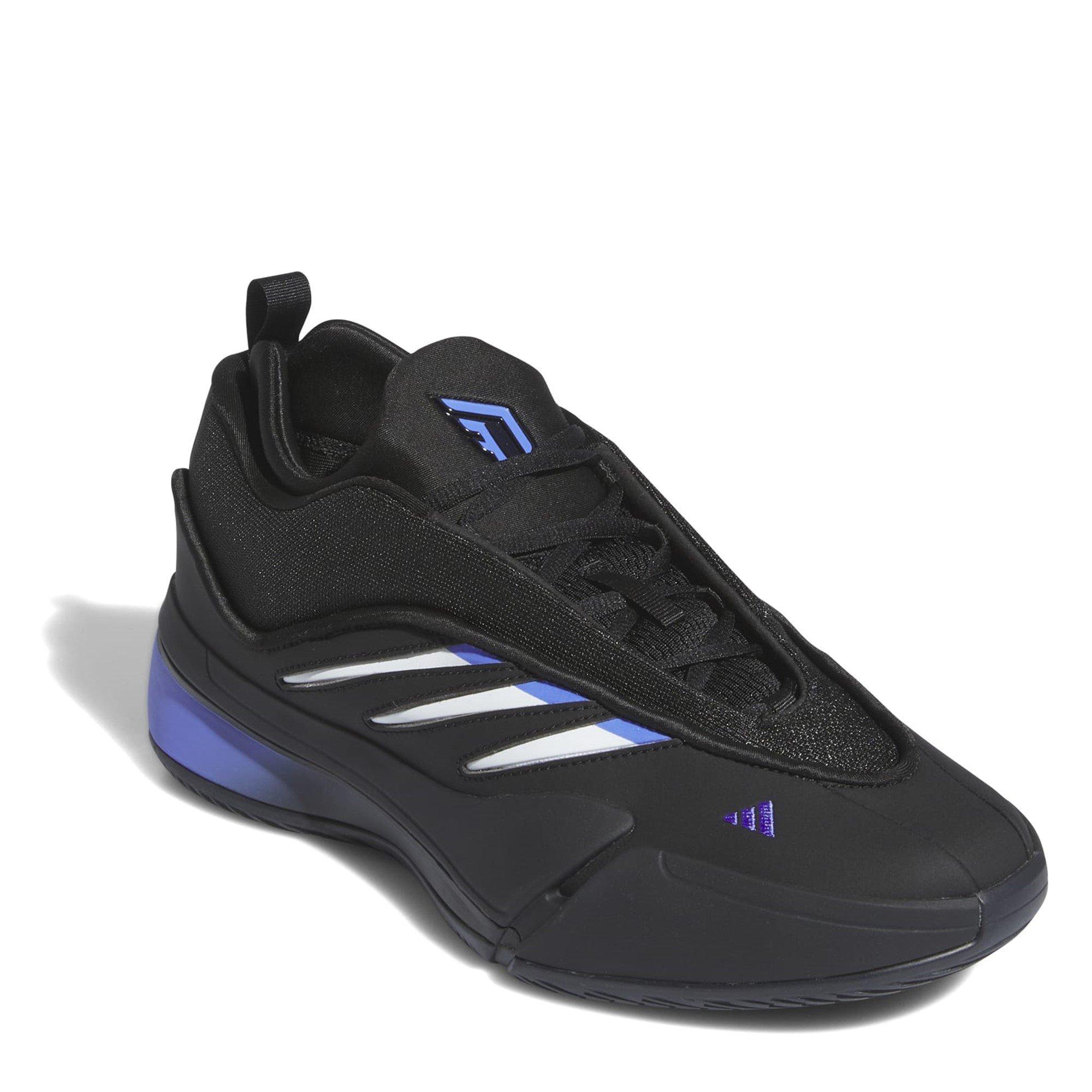 Zwart/Blauw - adidas - Dame 9 Low Trainers - 3