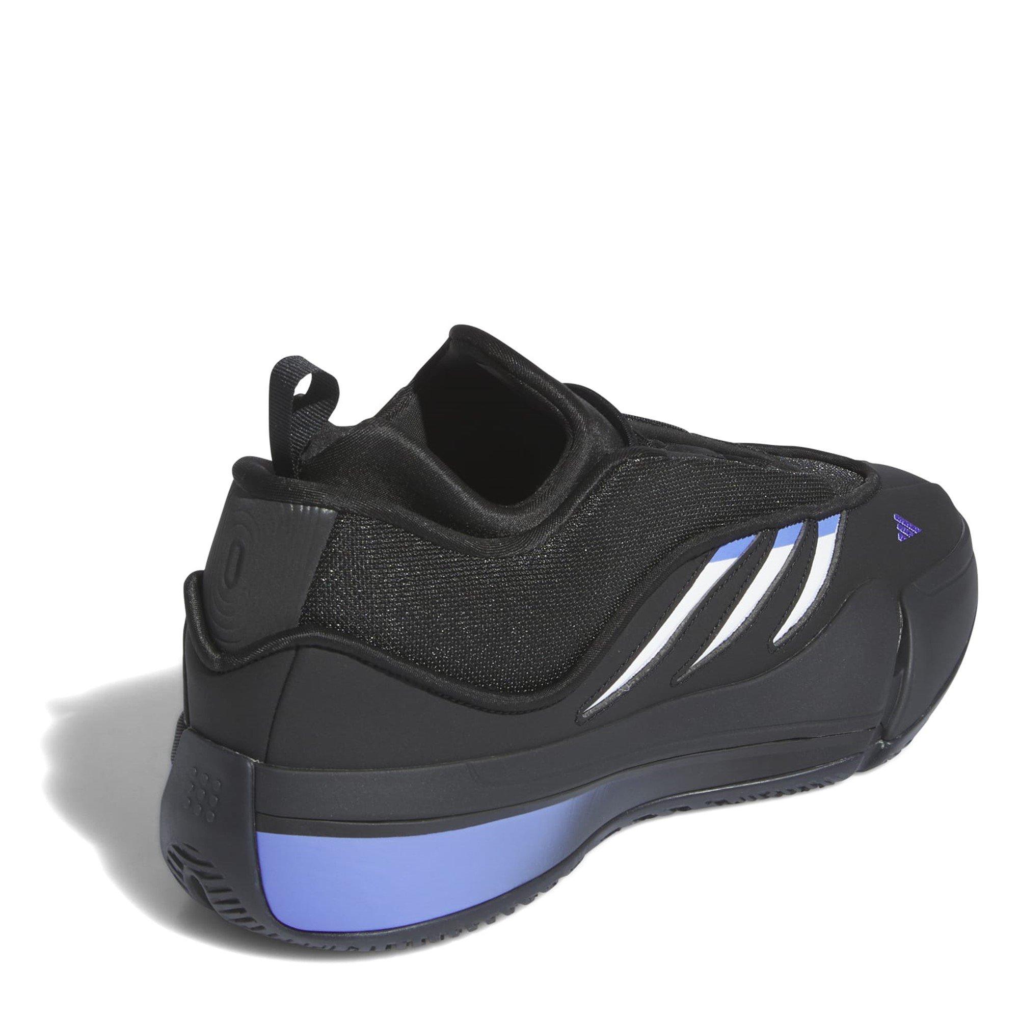 Zwart/Blauw - adidas - Dame 9 Low Trainers - 4