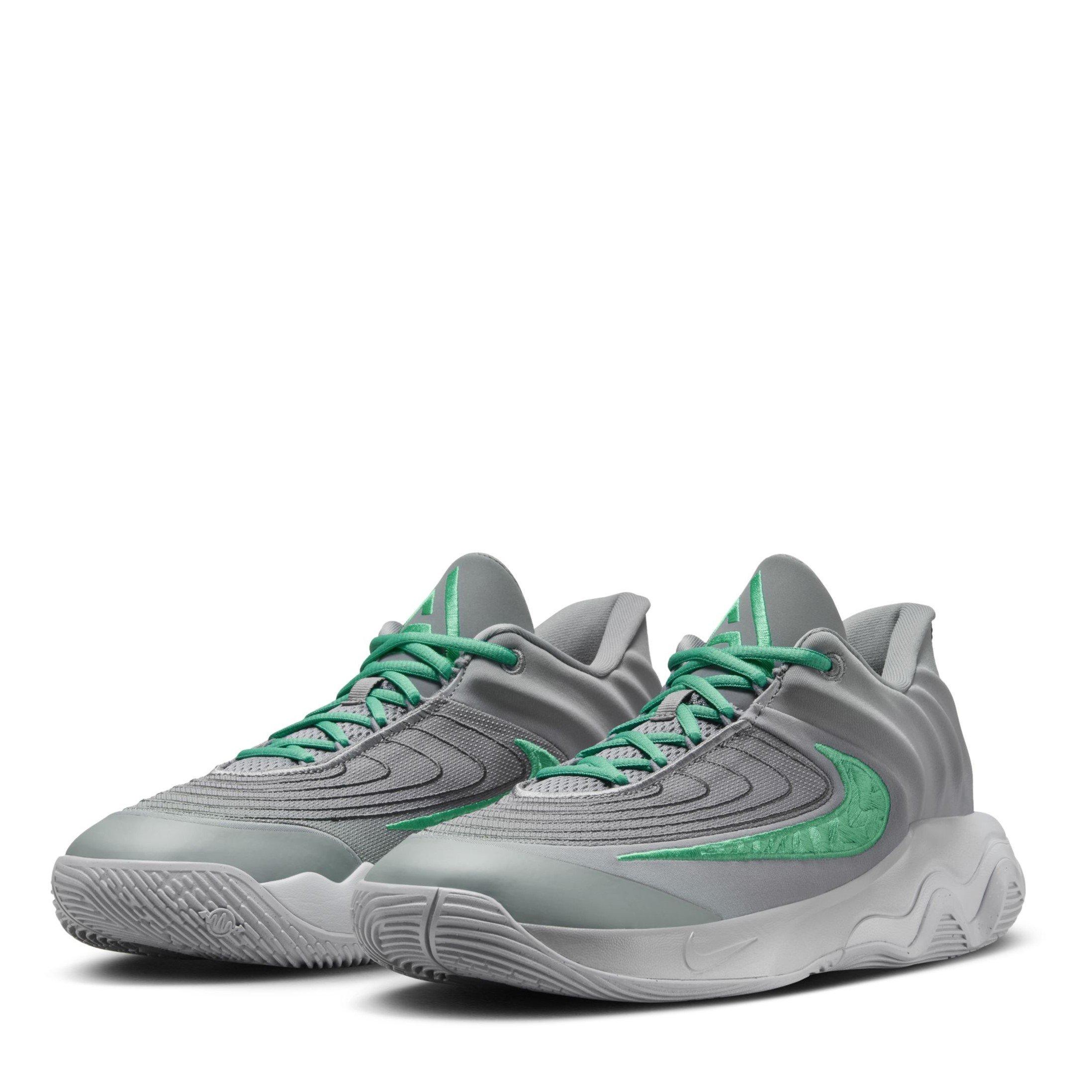 Grey/Green - Nike - Giannis Immortality 4 Basketball Trainers Adults - 4