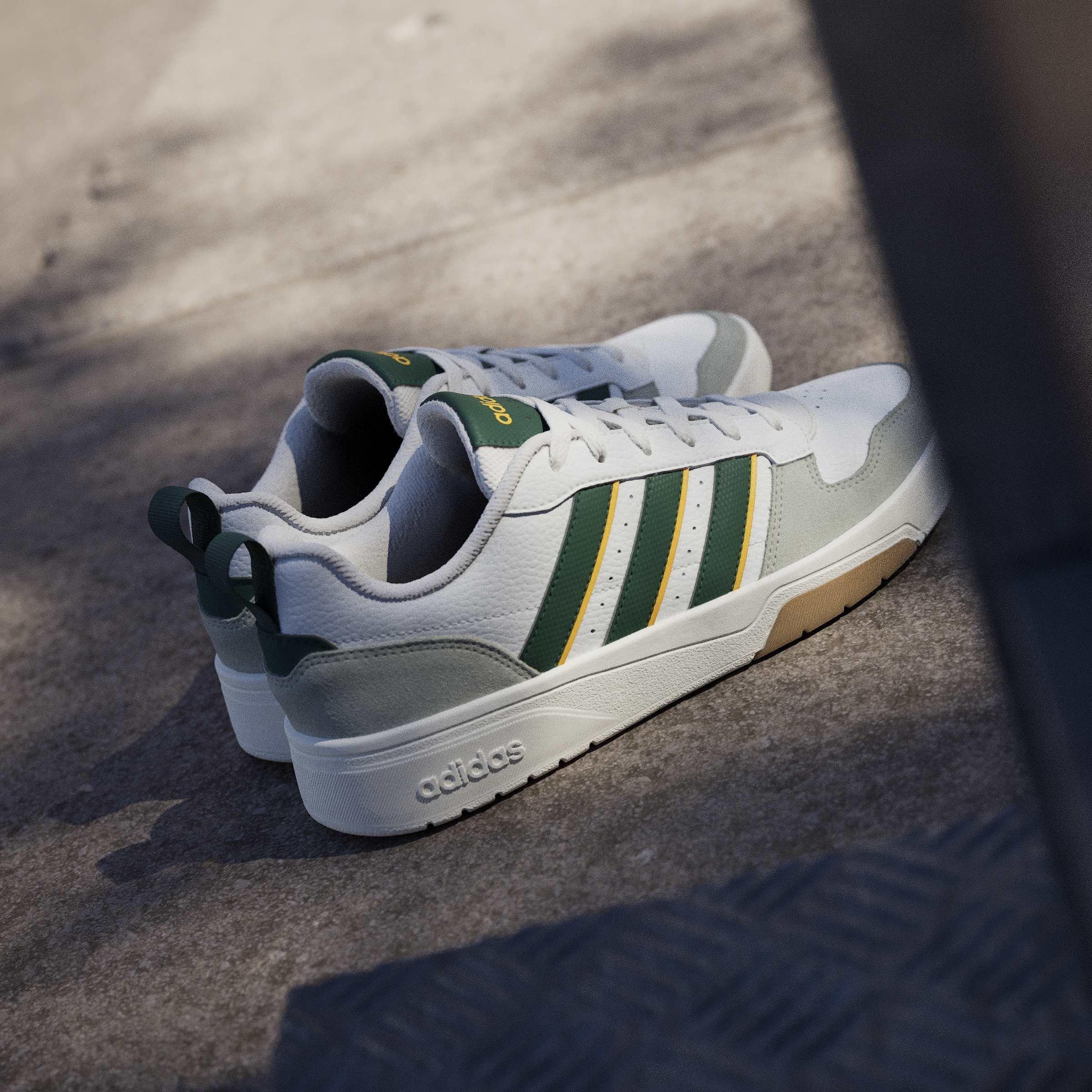 Wht/Green/Yell - adidas - Courtwave Mens Sneakers - 13