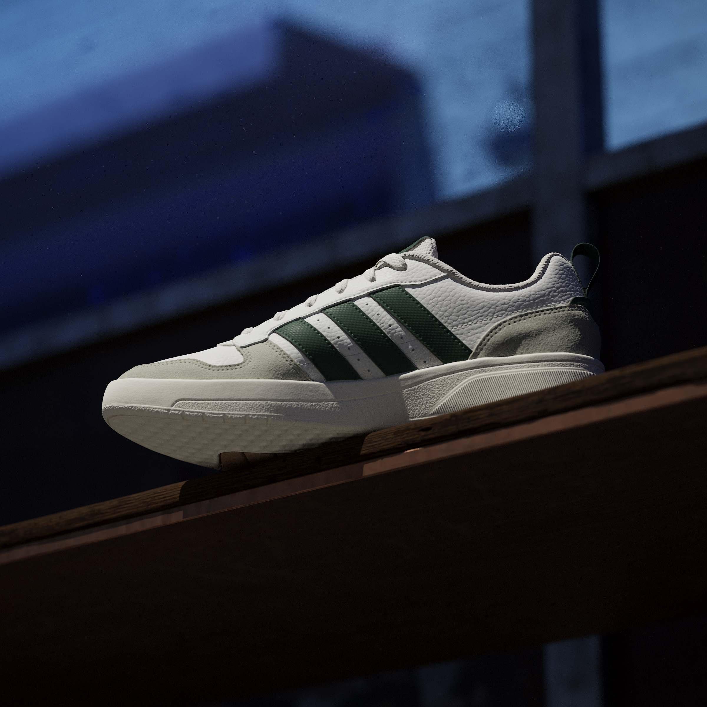 Wht/Green/Yell - adidas - Courtwave Mens Sneakers - 14