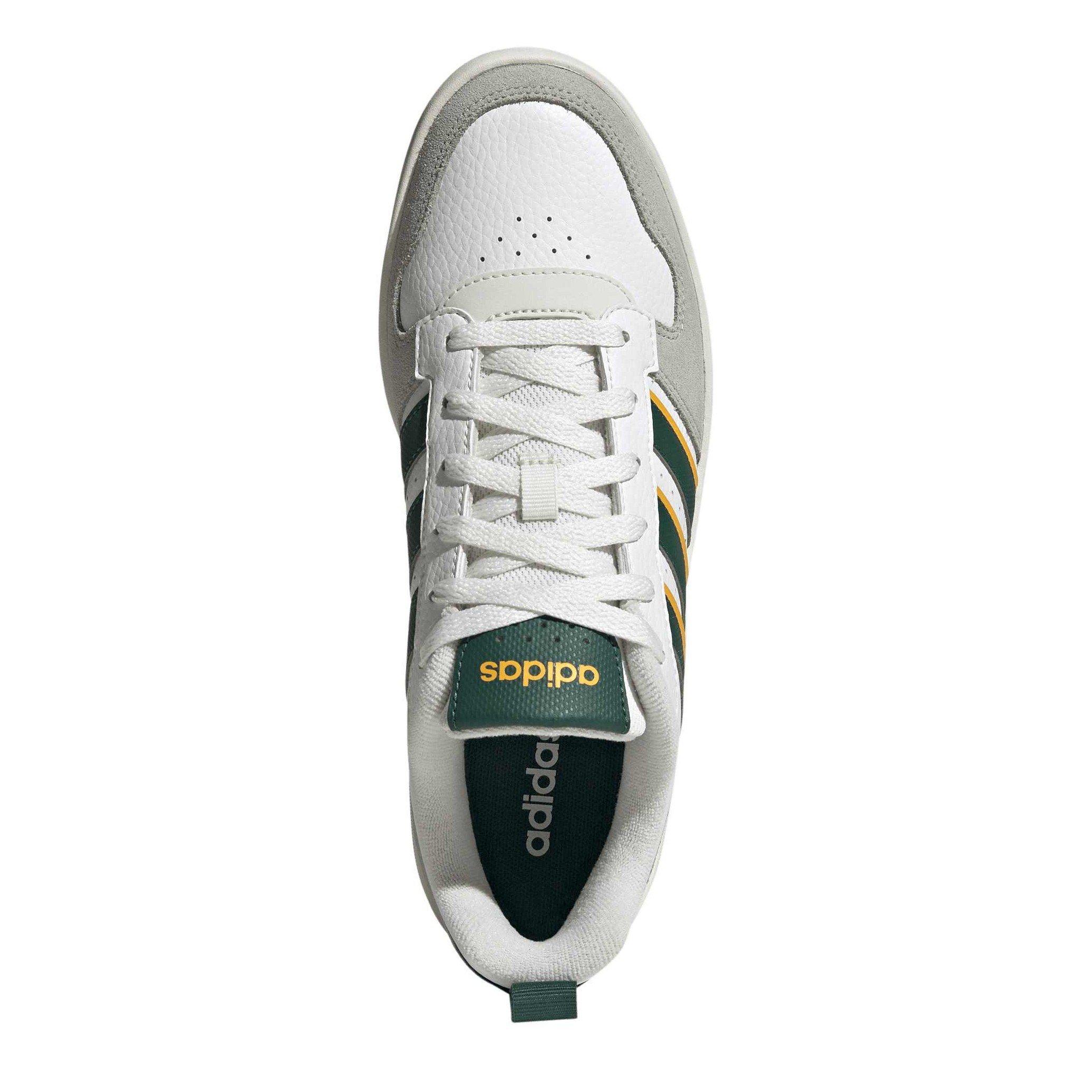 Wht/Green/Yell - adidas - Courtwave Mens Sneakers - 5