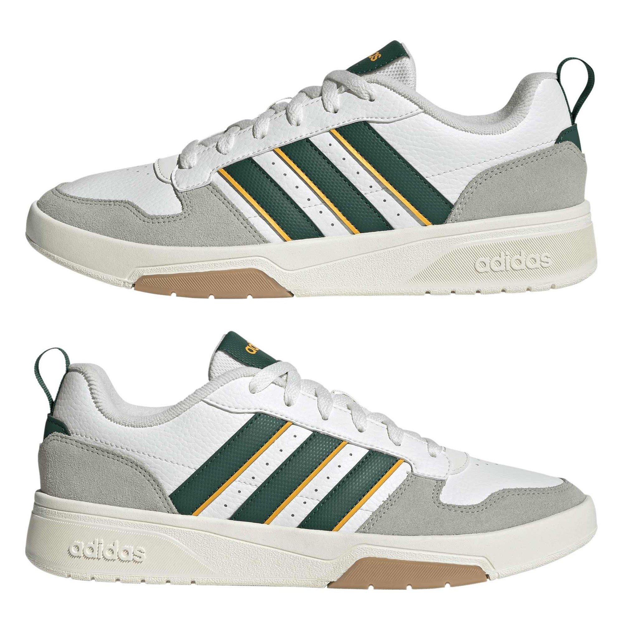 Wht/Green/Yell - adidas - Courtwave Mens Sneakers - 9