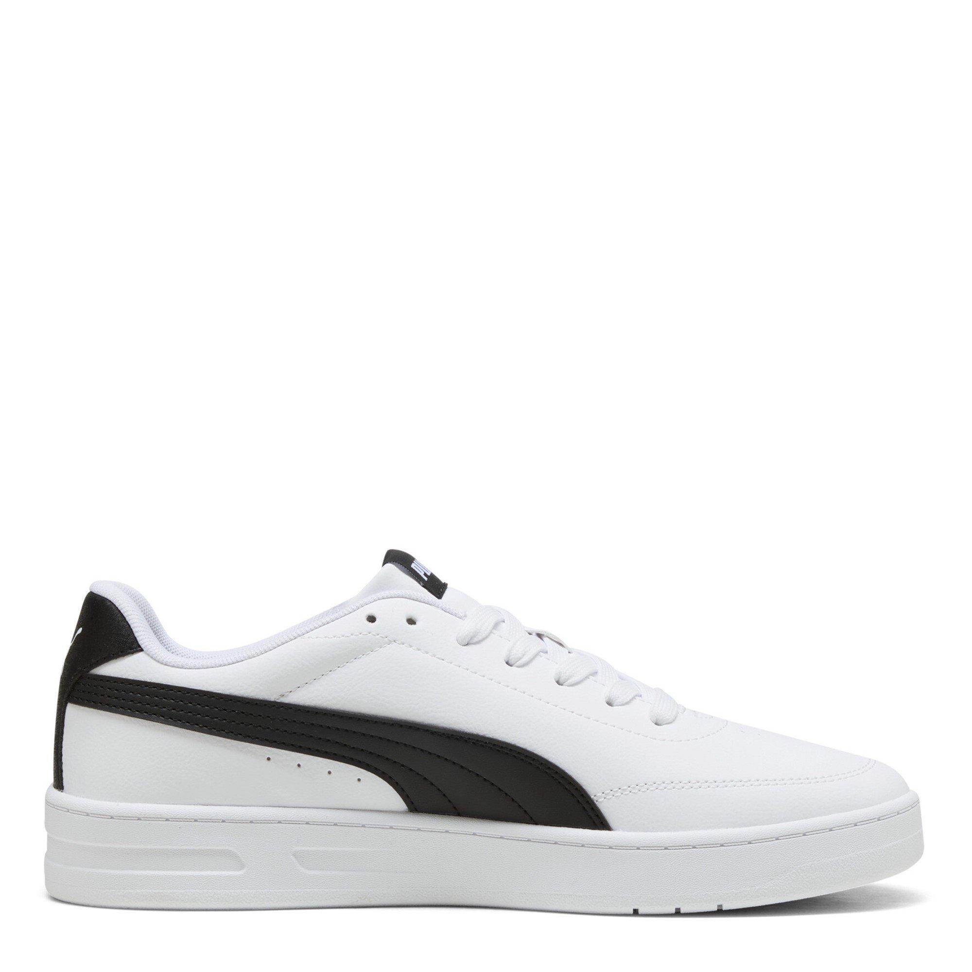 Puma White/Blk - Puma - Court Classic Clean Mens Sneakers - 4