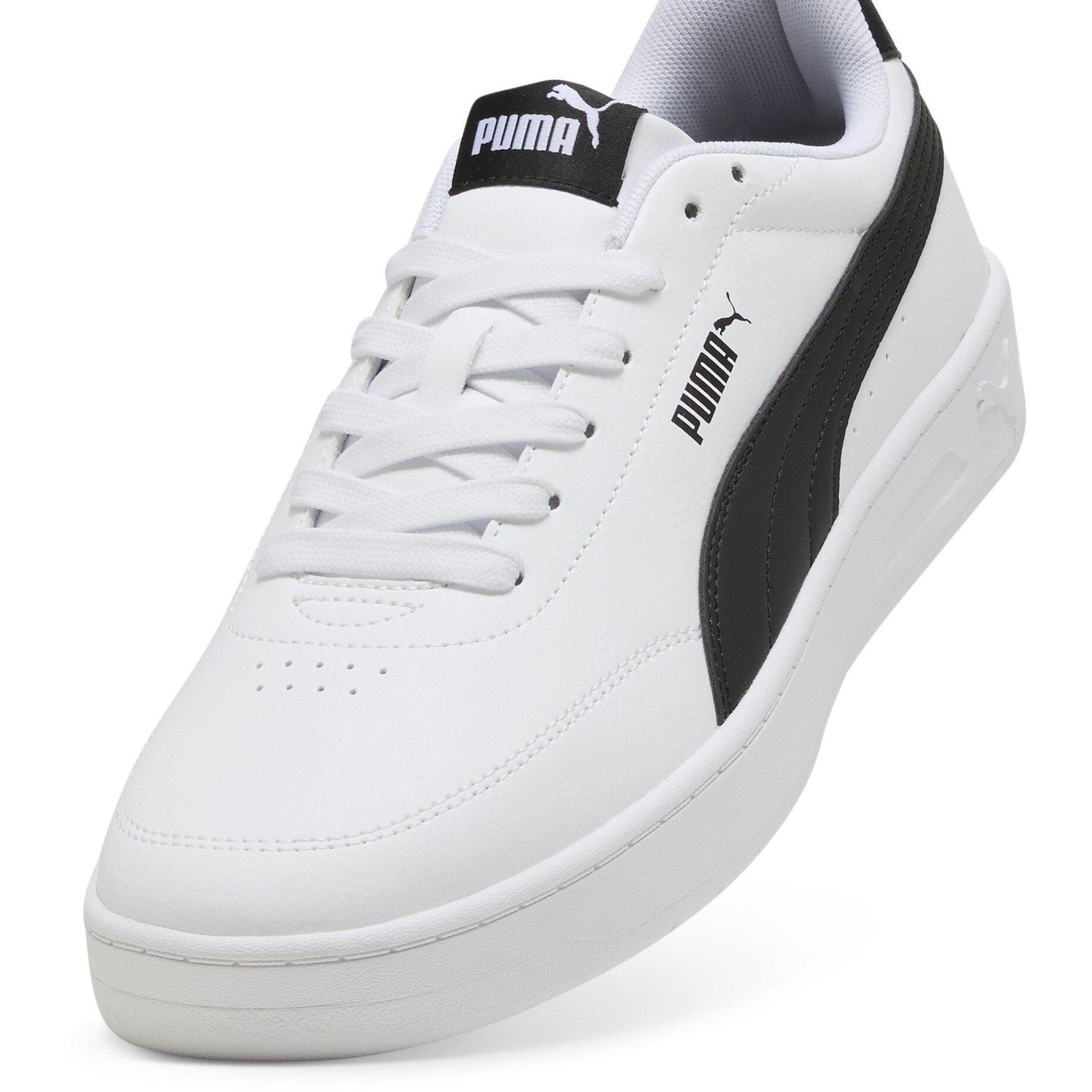 Puma White/Blk - Puma - Court Classic Clean Mens Sneakers - 6