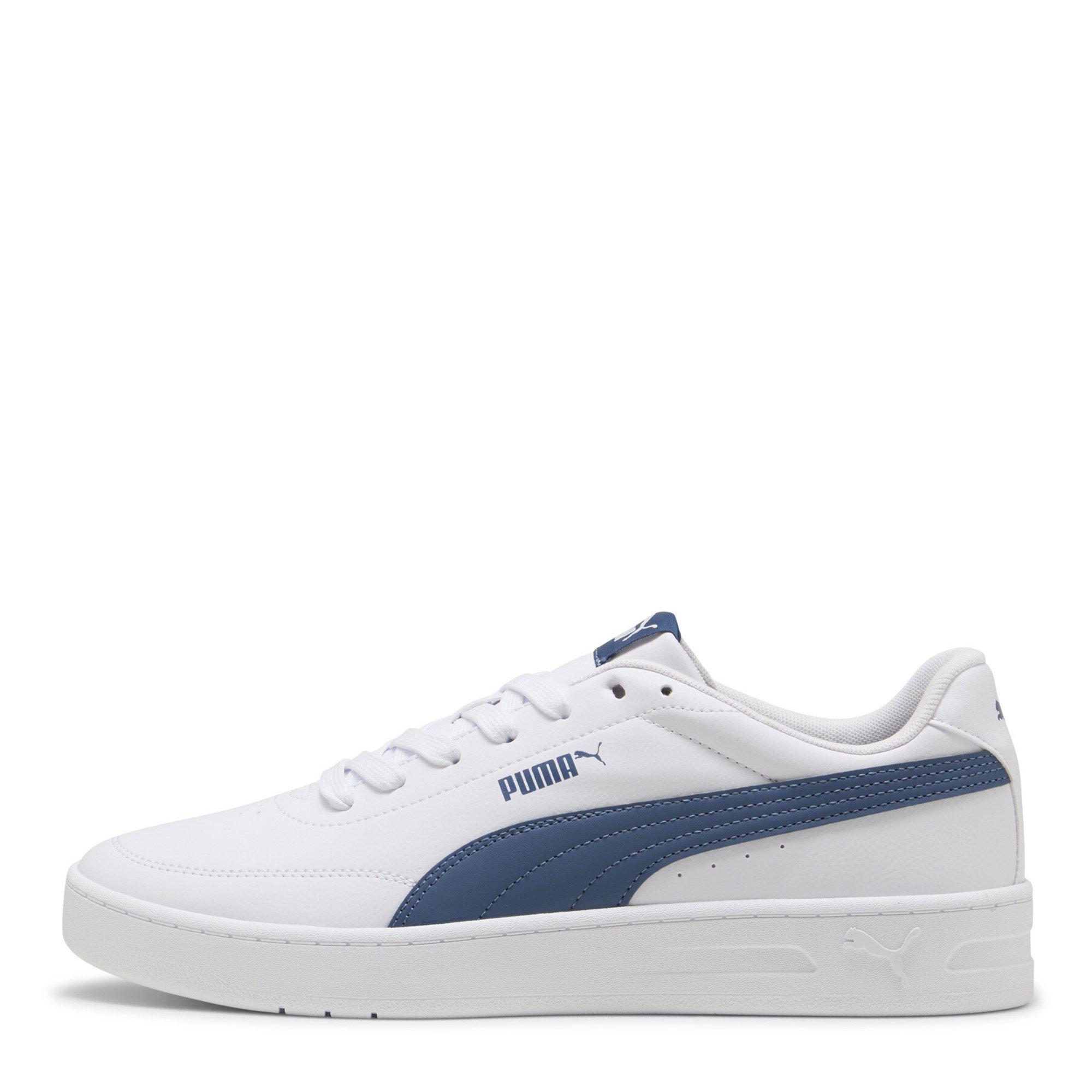 White/Dk Indigo - Puma - Court Classic Clean Mens Sneakers - 2