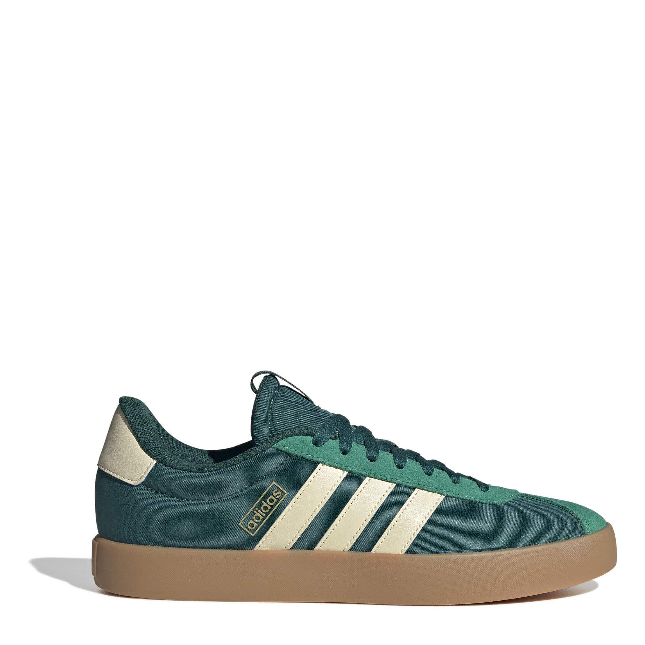 Adidas Men's Vl 3.0 Court Trainers - Green/Vanilla - 8 (42)