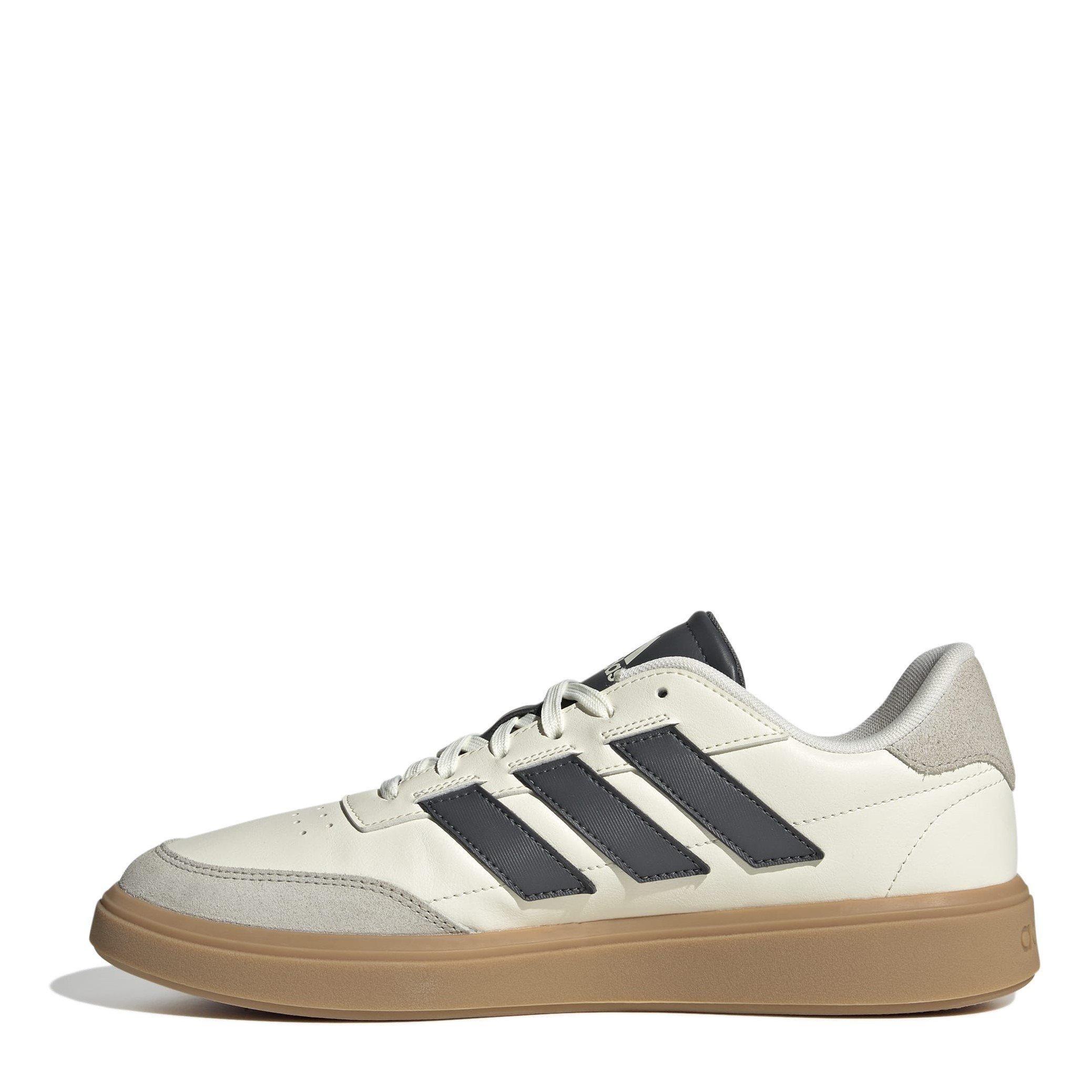 Wht/Gry/Alumina - adidas - Courtblock Mens Shoes - 2