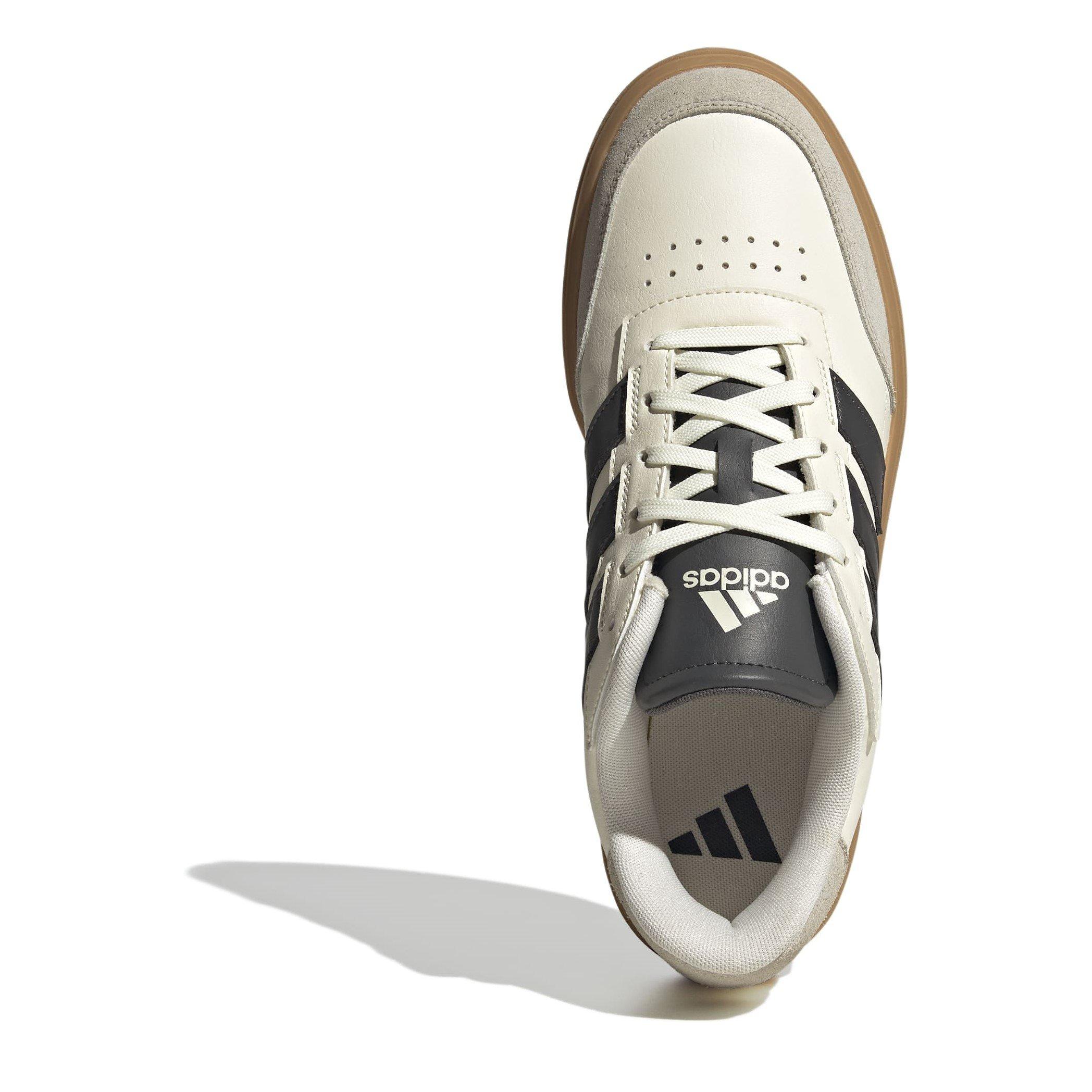Wht/Gry/Alumina - adidas - Courtblock Mens Shoes - 5