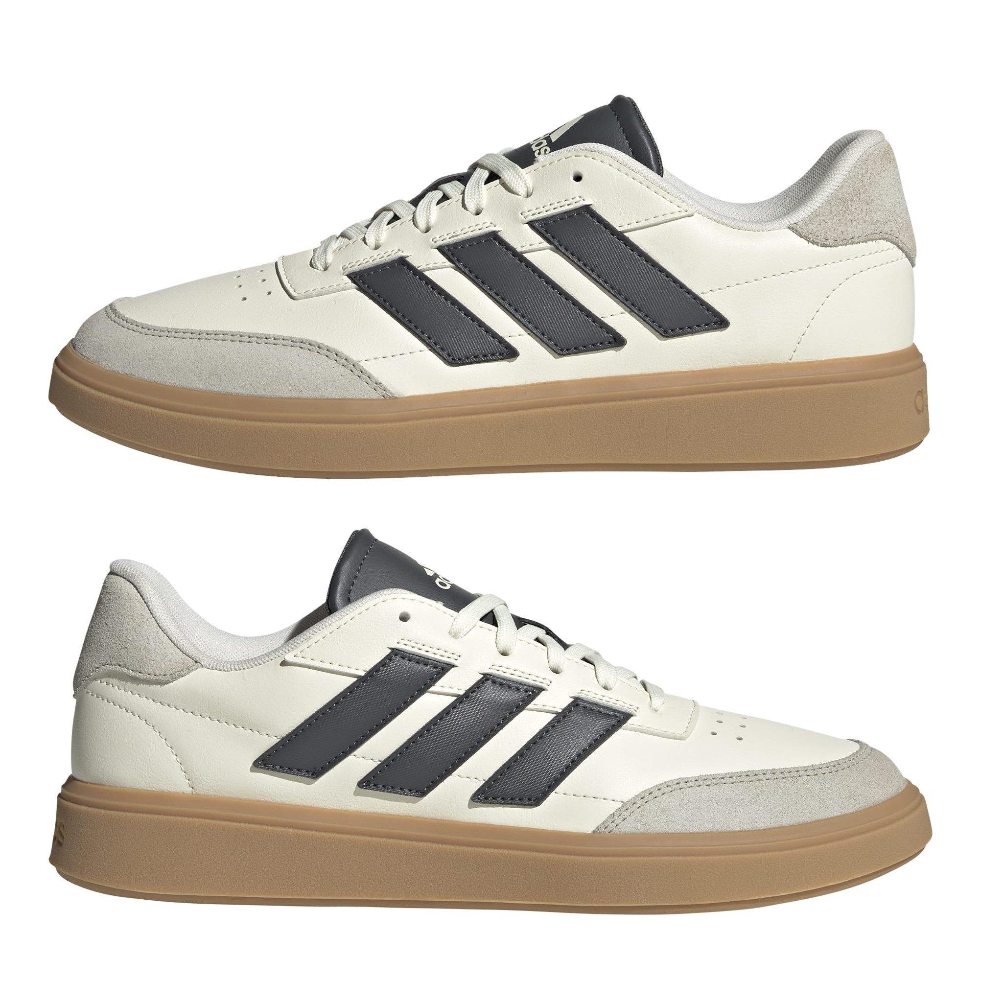 Wht/Gry/Alumina - adidas - Courtblock Mens Shoes - 9