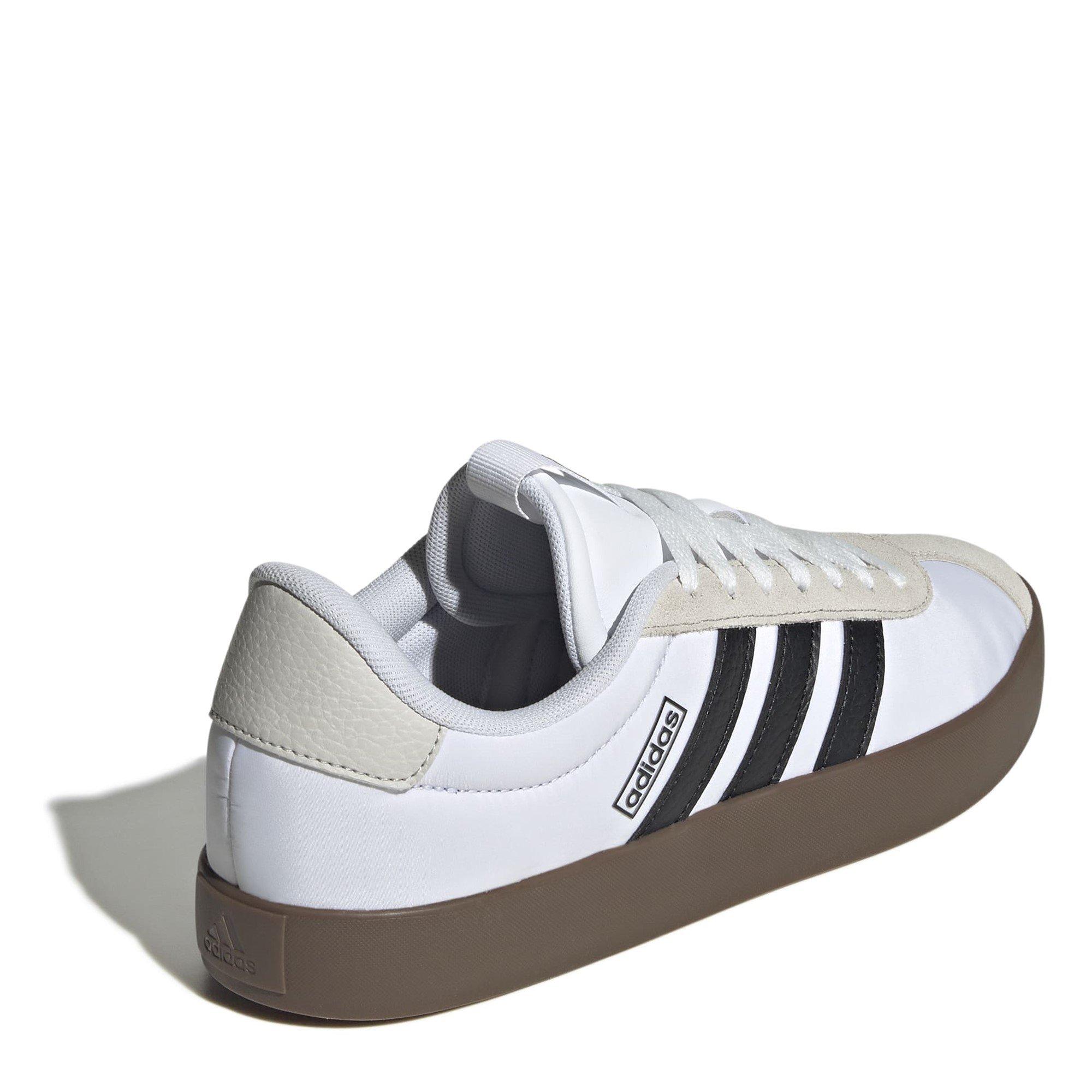Wht/Blk/Grey - adidas - VL Court 3.0 Shoes Mens - 4