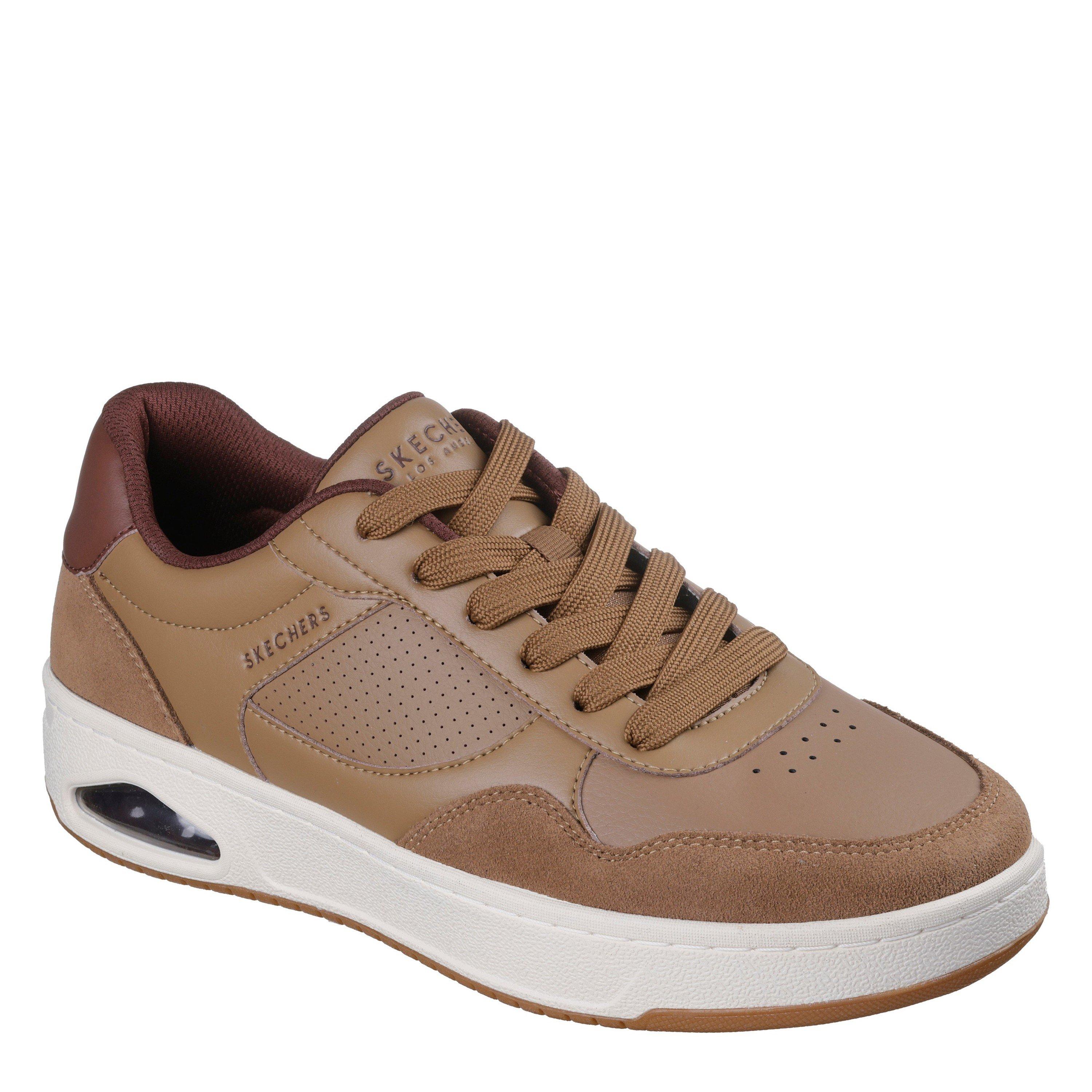 Brown/Suede - Skechers - Men's Uno Court Trainers - 3
