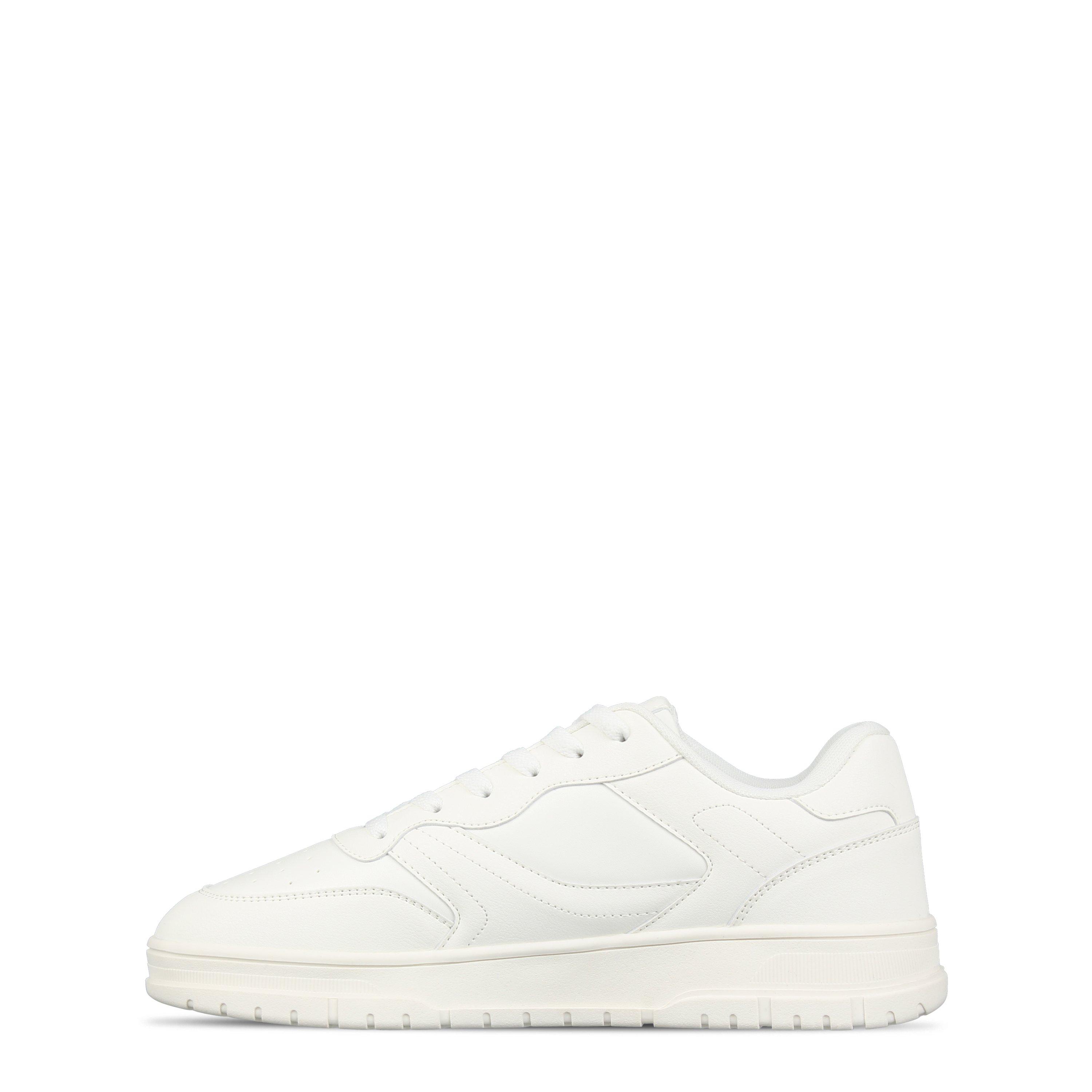 White - Fabric - Men's Court Trainers - 2