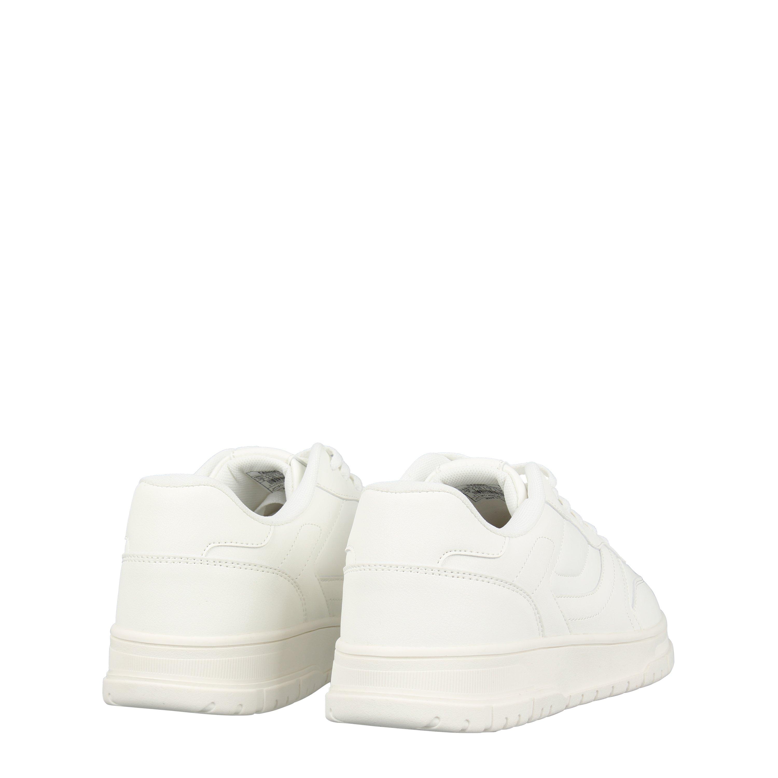 White - Fabric - Men's Court Trainers - 4