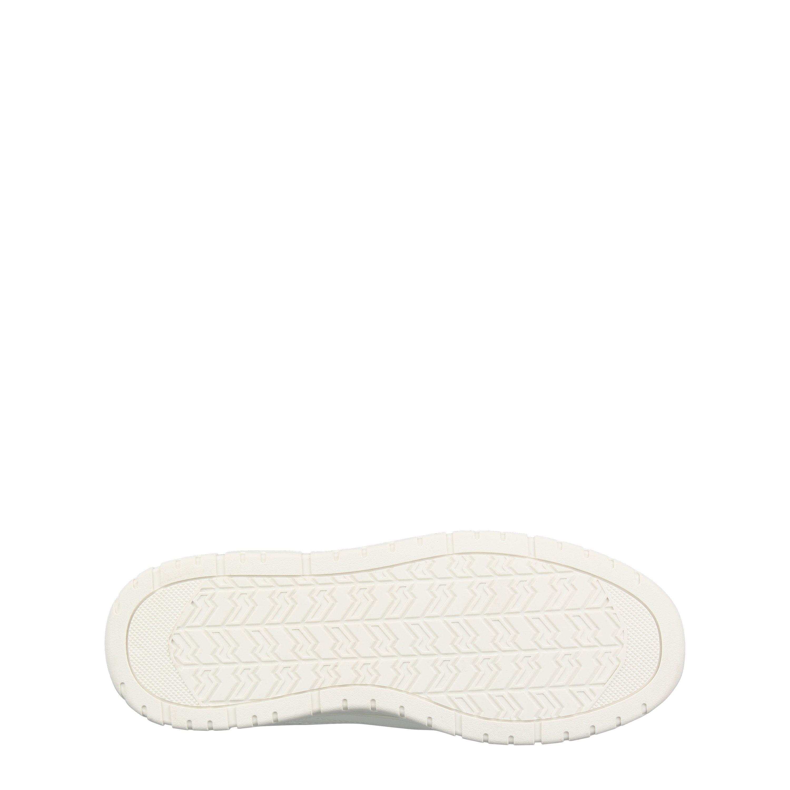 White - Fabric - Men's Court Trainers - 6
