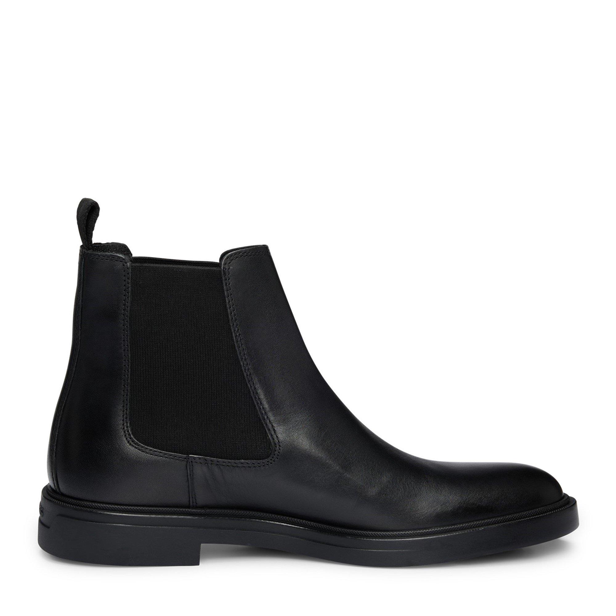 Black 001 - Boss - Men's Calev Chelsea Boots, Eco-friendly Suede - 1