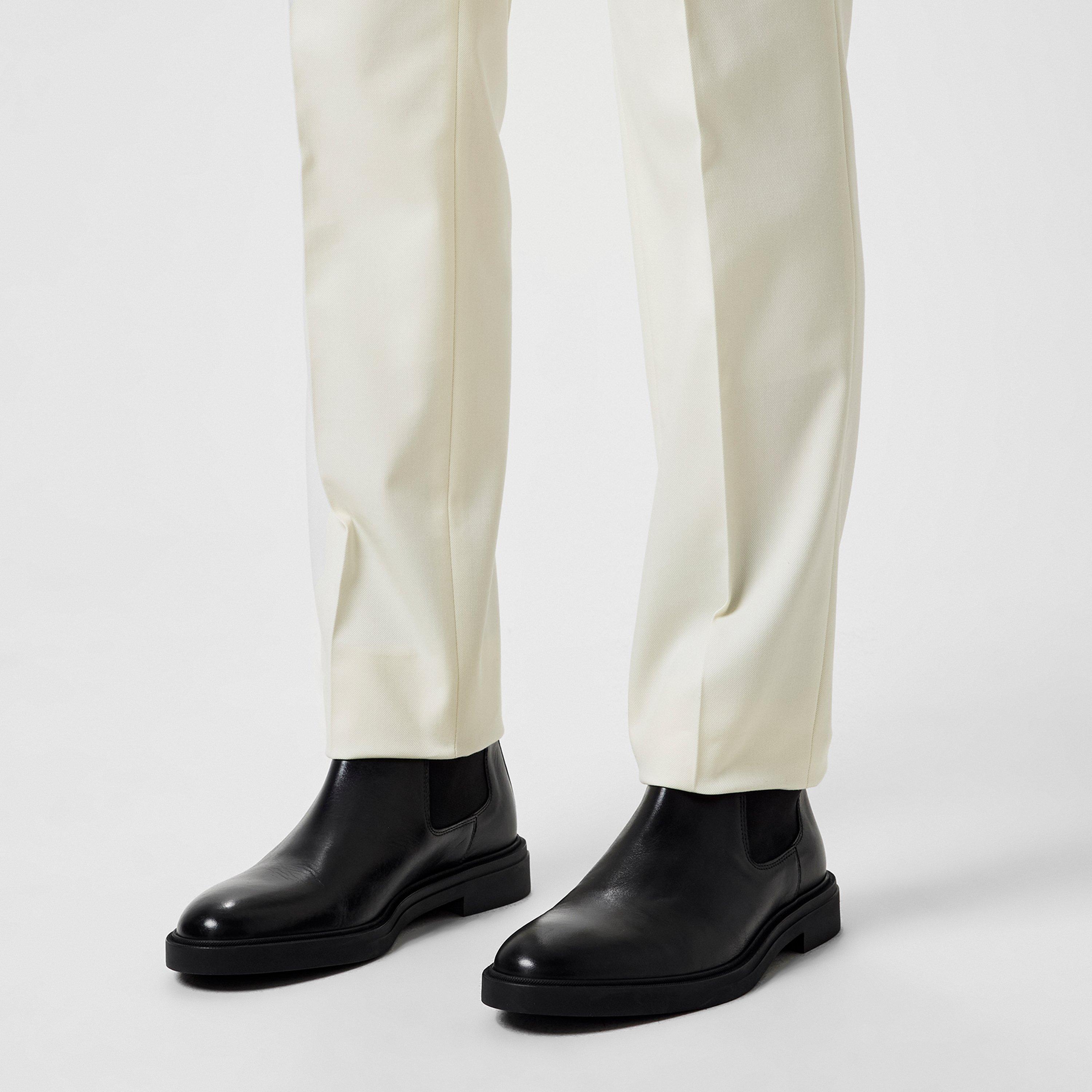 Black 001 - Boss - Men's Calev Chelsea Boots, Eco-friendly Suede - 2