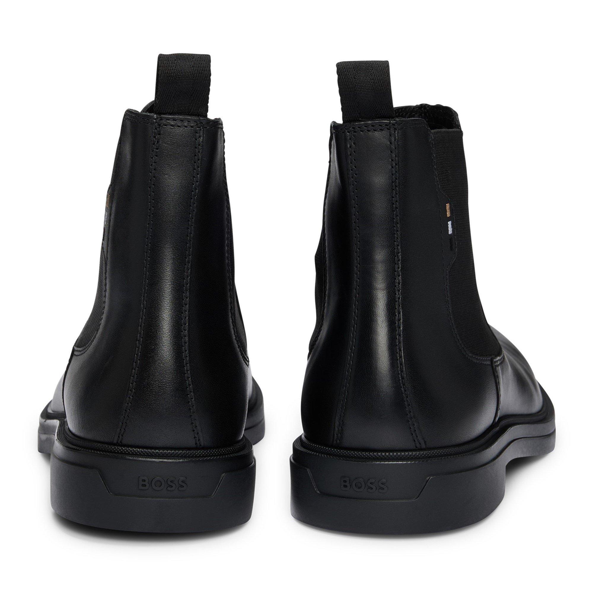 Black 001 - Boss - Men's Calev Chelsea Boots, Eco-friendly Suede - 4