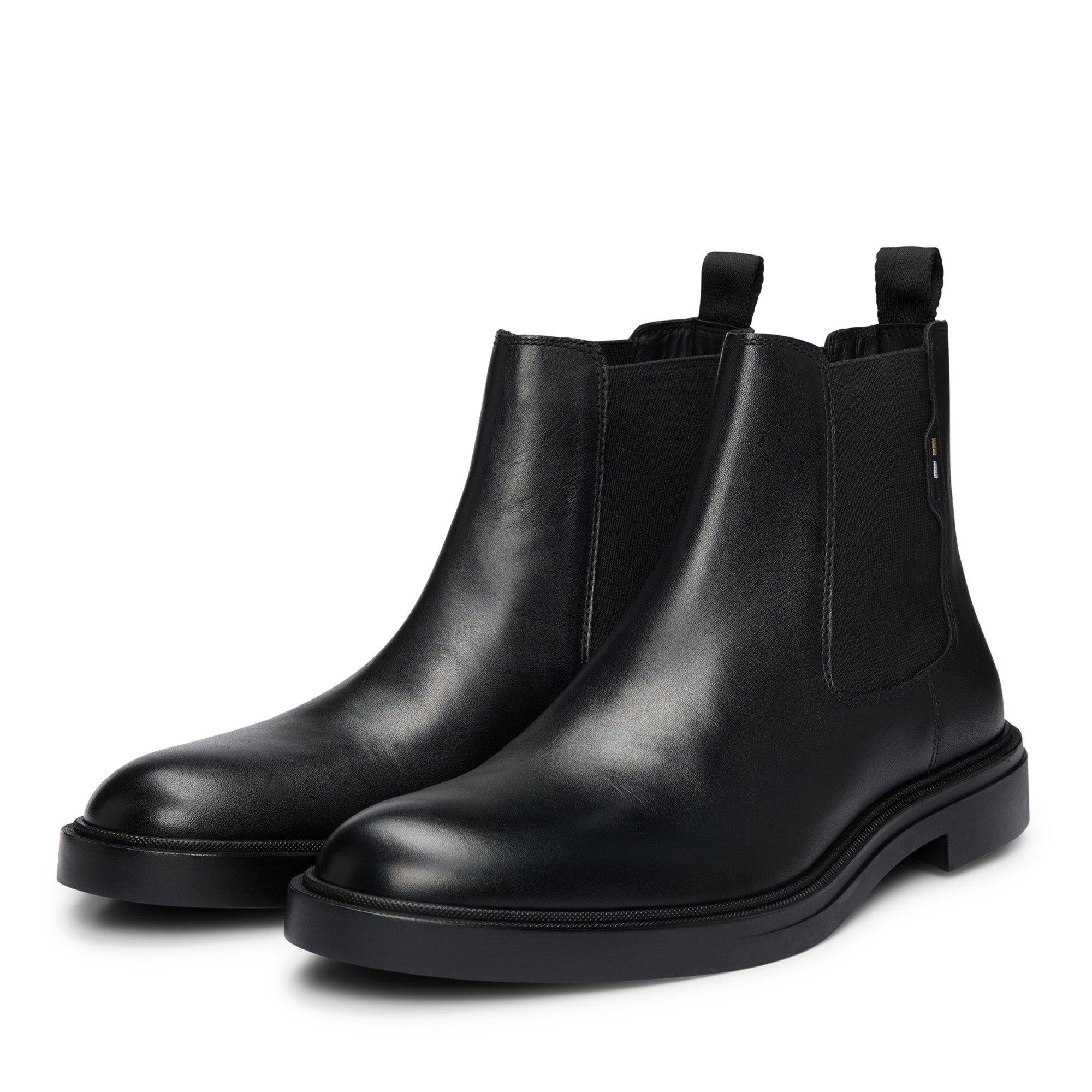Black 001 - Boss - Men's Calev Chelsea Boots, Eco-friendly Suede - 5