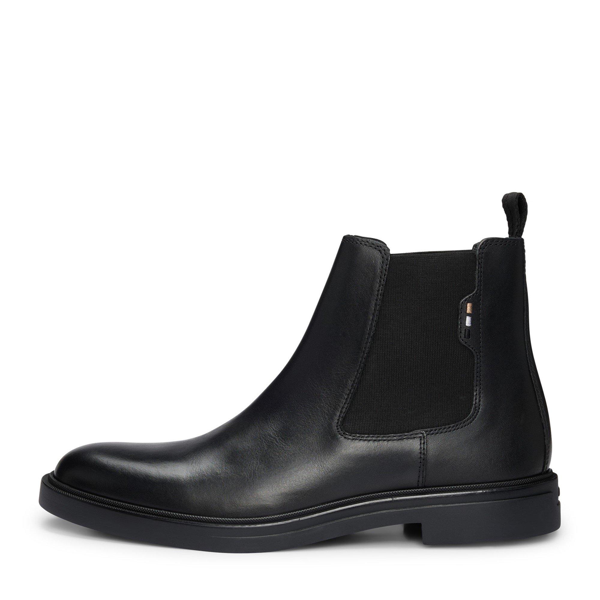 Black 001 - Boss - Men's Calev Chelsea Boots, Eco-friendly Suede - 6