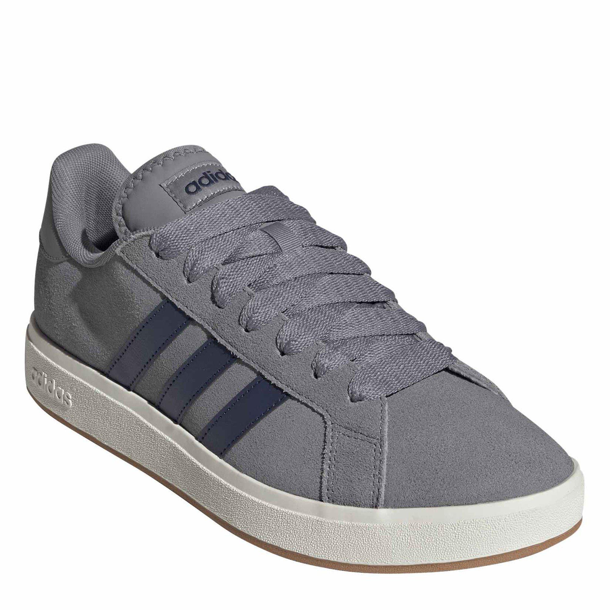 Grijs Drie/Dark - adidas - Men's Grand Court Base Trainers - 3